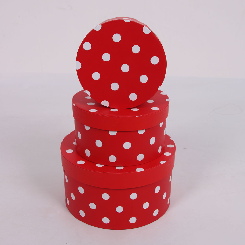 礼品盒/花盒/圆形花盒白底实物图