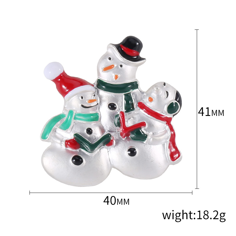 Factory direct sales for foreign trade, popular high-end new brooches, oil-dripping snowman, European and American luxurious high-end pearl pins, pearl coats, corsages, mom gifts Application Scenario
