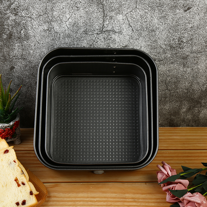 Square buckled non-stick cake mold details Picture
