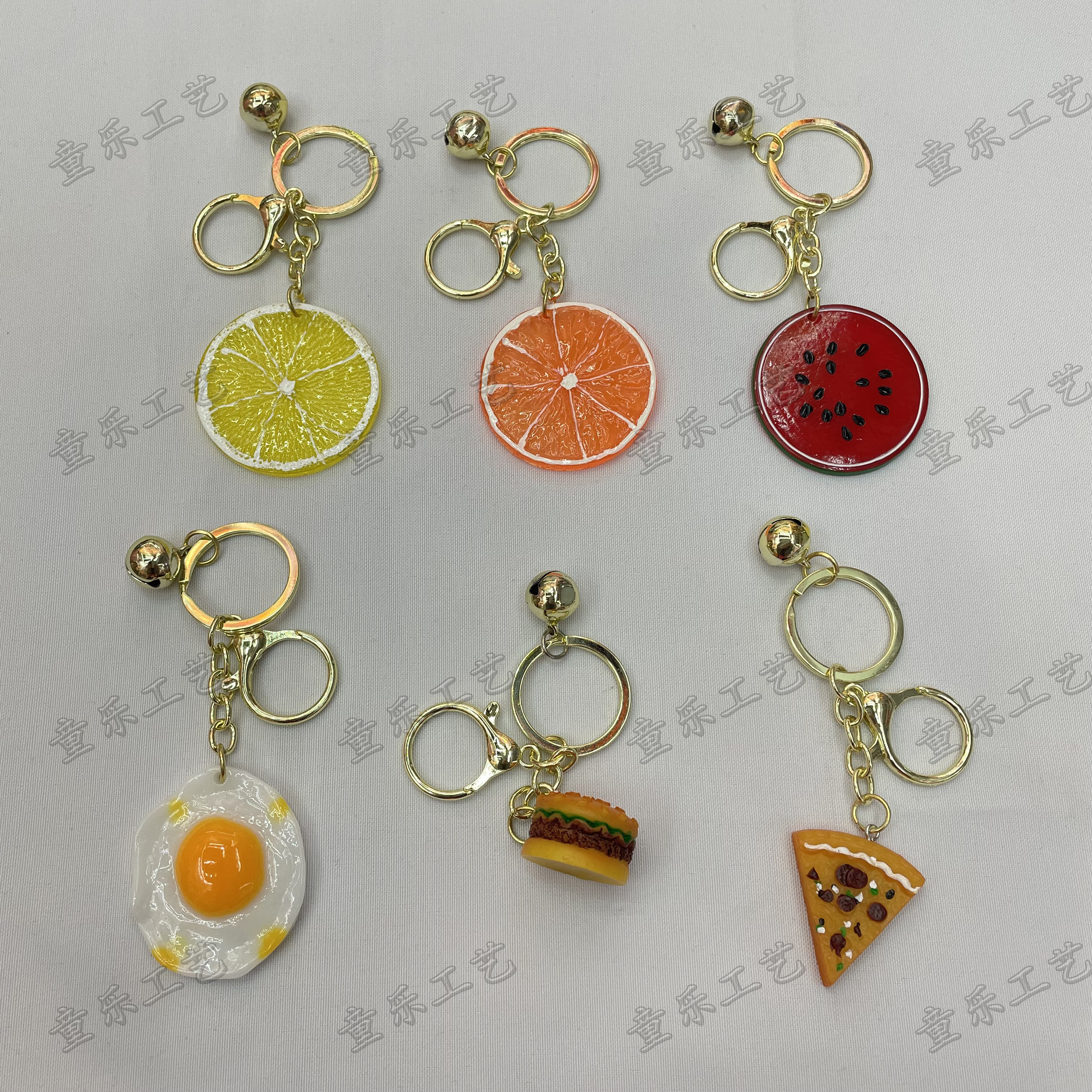 钥匙扣/手机挂件/汉堡披萨煎蛋细节图