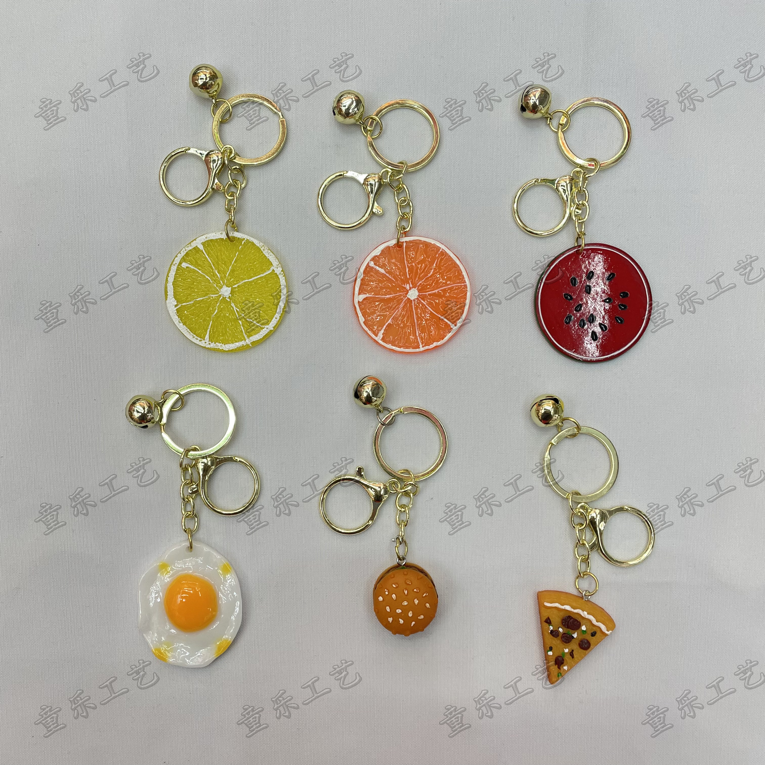 钥匙扣/手机挂件/汉堡披萨煎蛋产品图