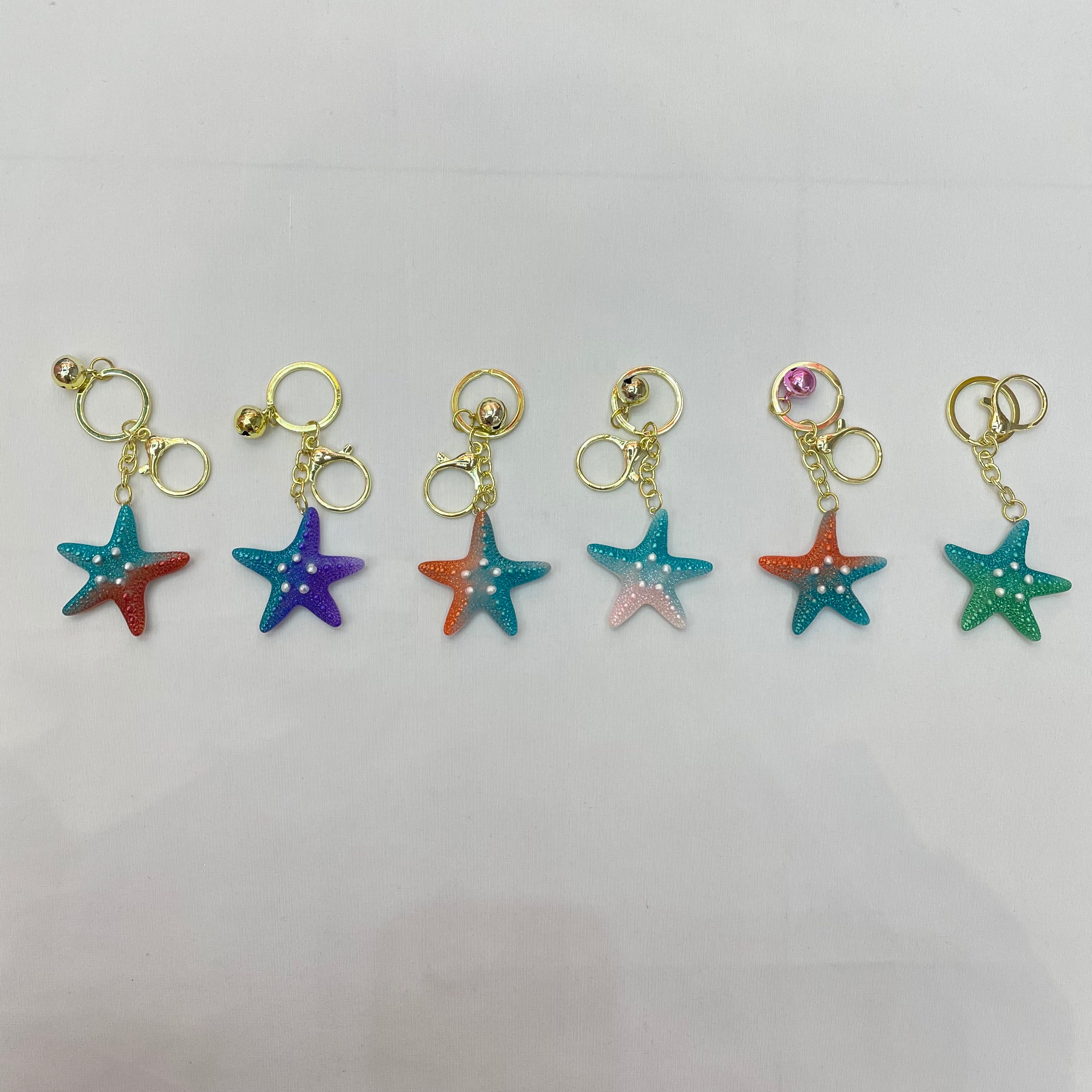 挂件/钥匙扣/海星挂件白底实物图