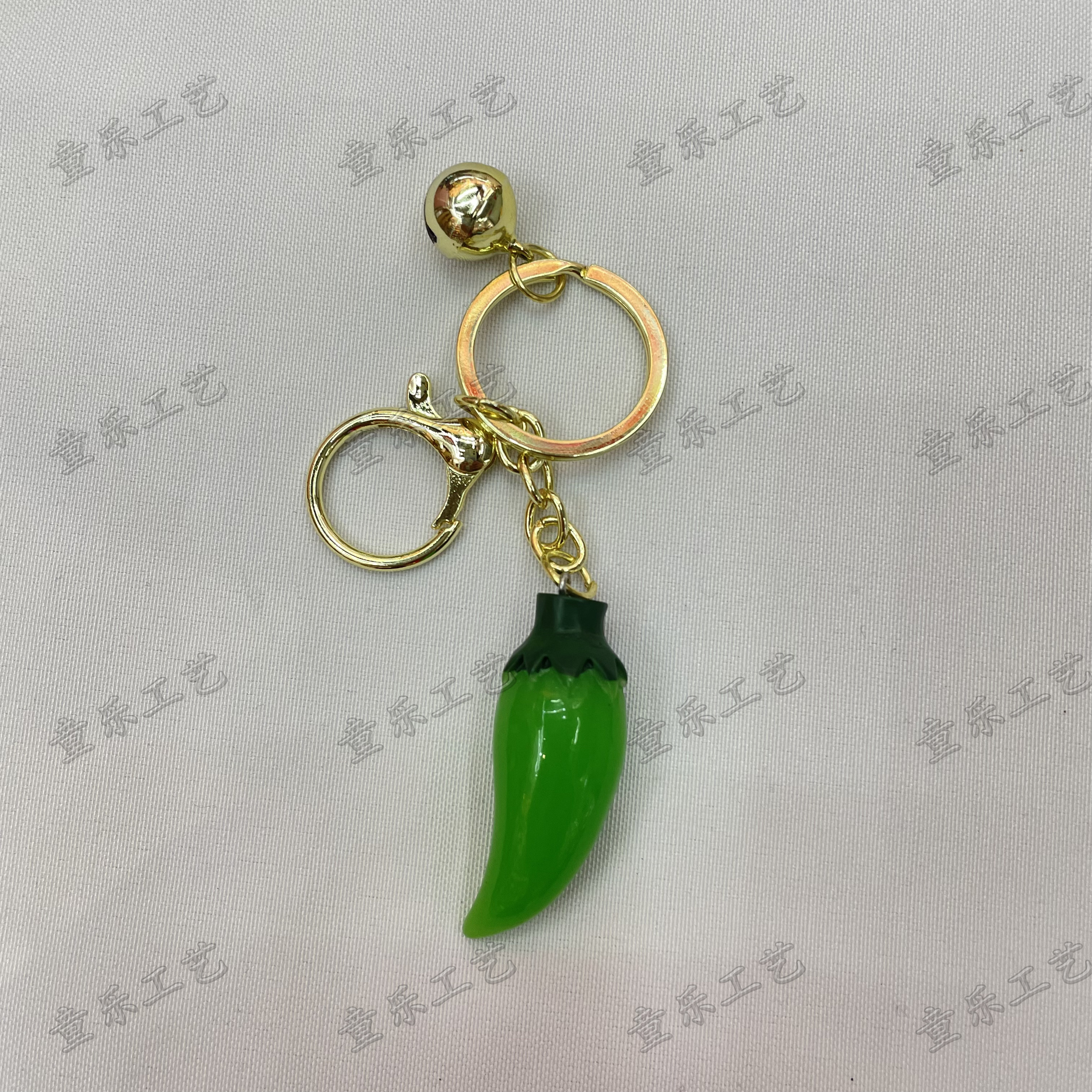 Chili keychain small pendant, creative and personalized car, cute female key chain ring, keychain, schoolbag, mobile phone hanging decoration Specification image
