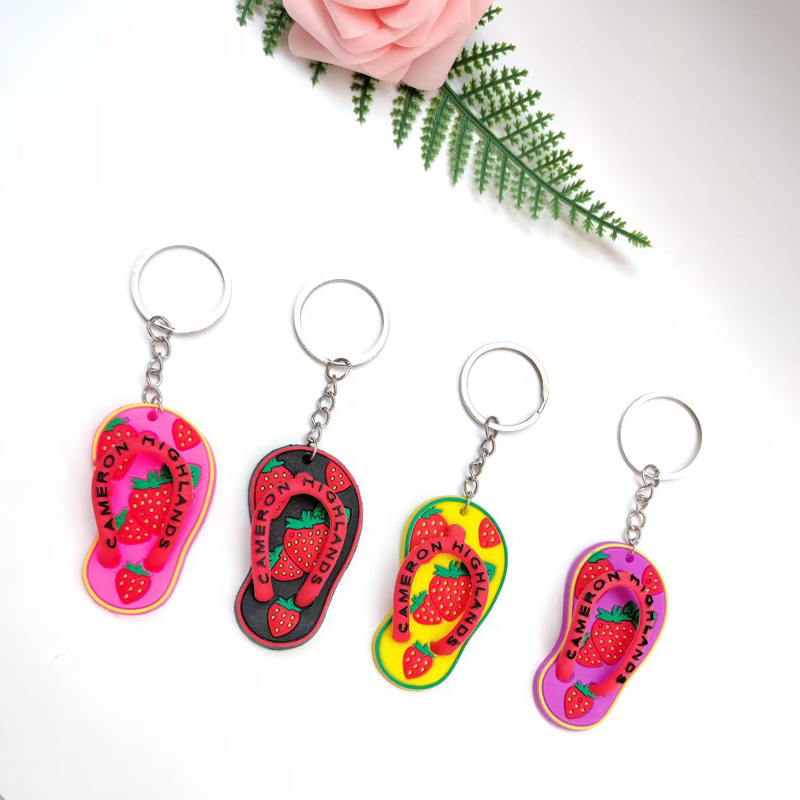 可爱个性拖鞋钥匙扣挂件装饰品创意小礼品旅游纪念品详情图3