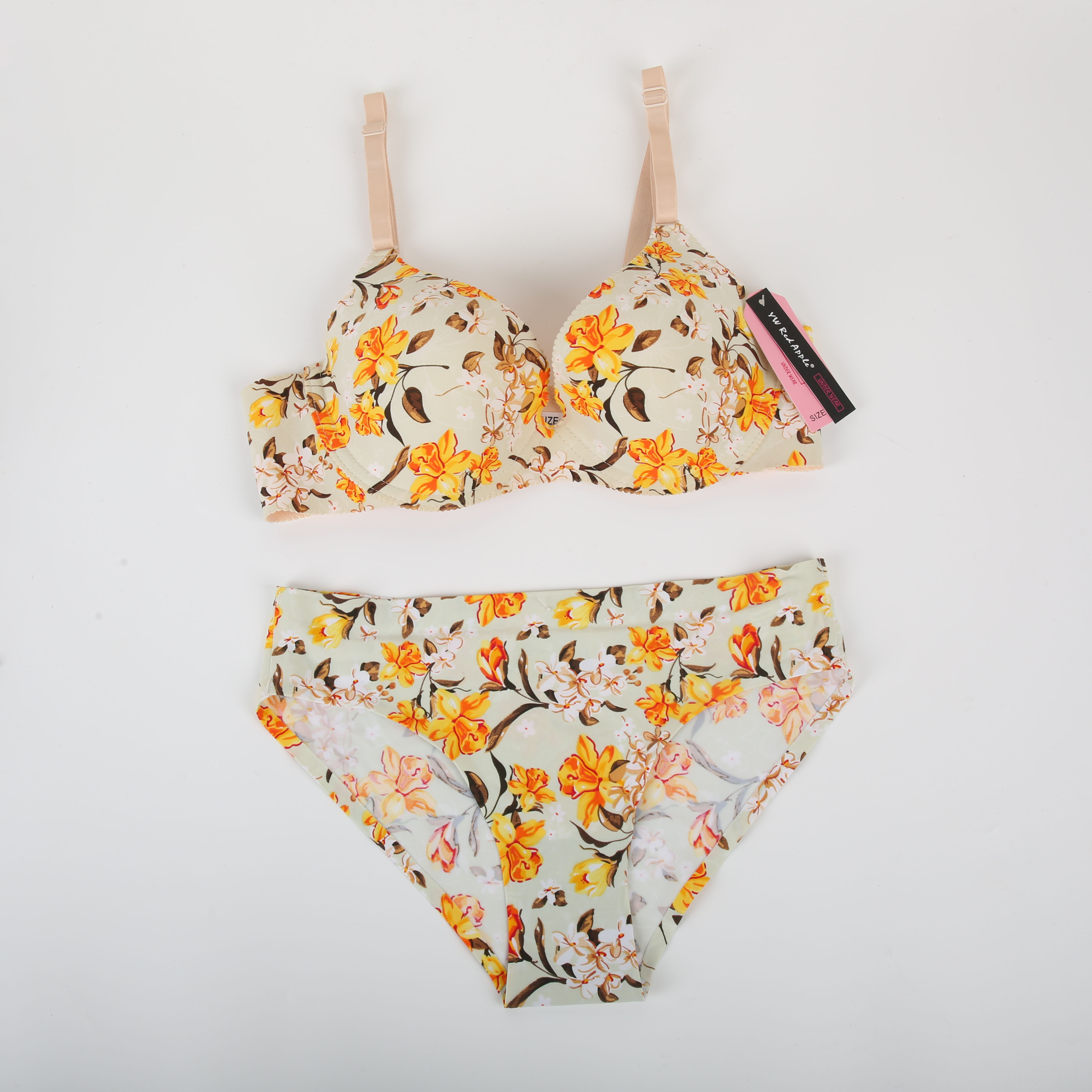 跨境欧美南美外贸女士文胸内衣性感印花收副乳