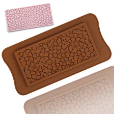 食品级硅胶 整版大小爱心 DIY巧克力片模具