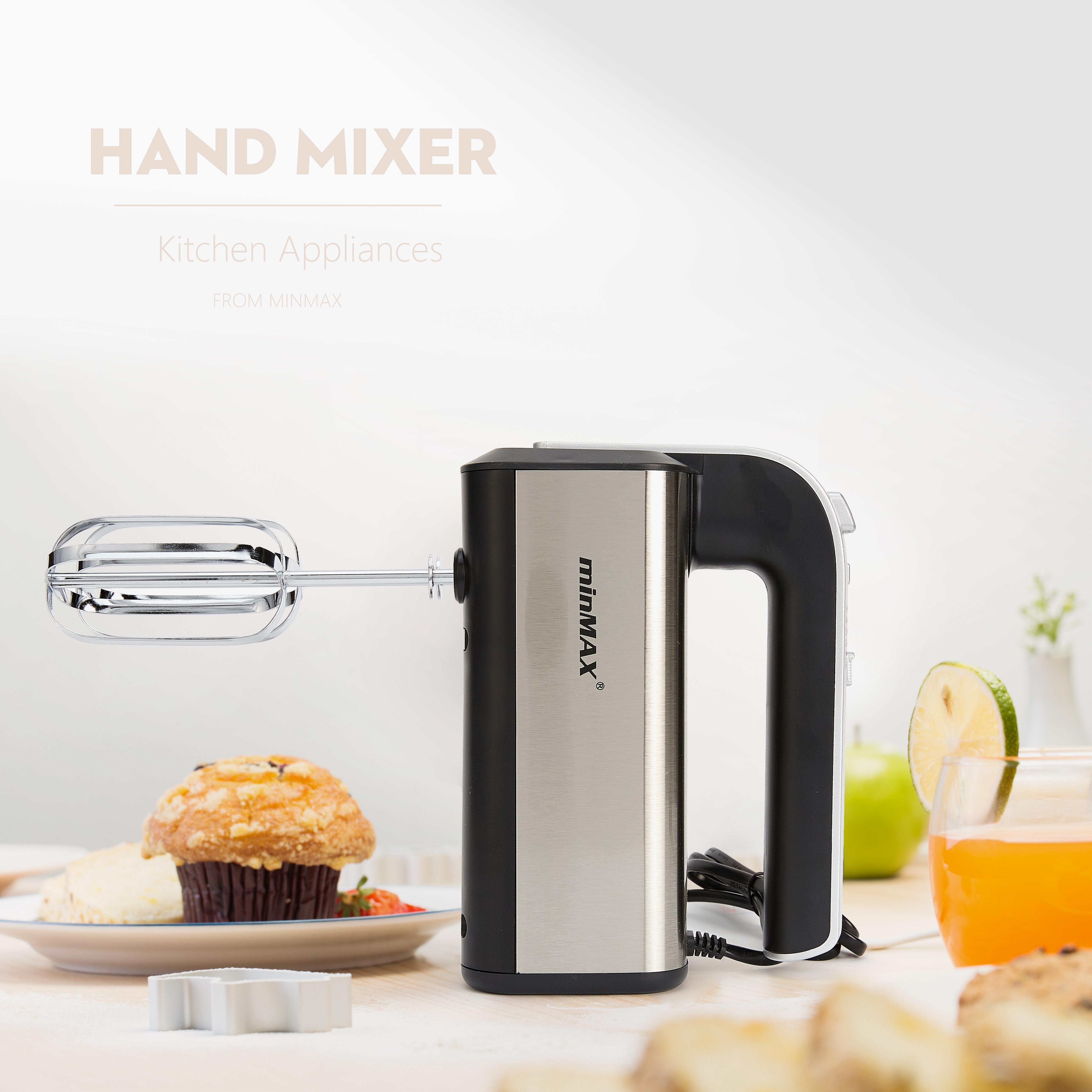 وتجار التجاري التجاري لخلاط البيض بماكينة البيض التي تعمل باليد MNX-6958. details Picture