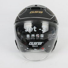 正品GSB半盔JET3摩托车四季通用头盔双镜片3/4踏板机车男女安全帽