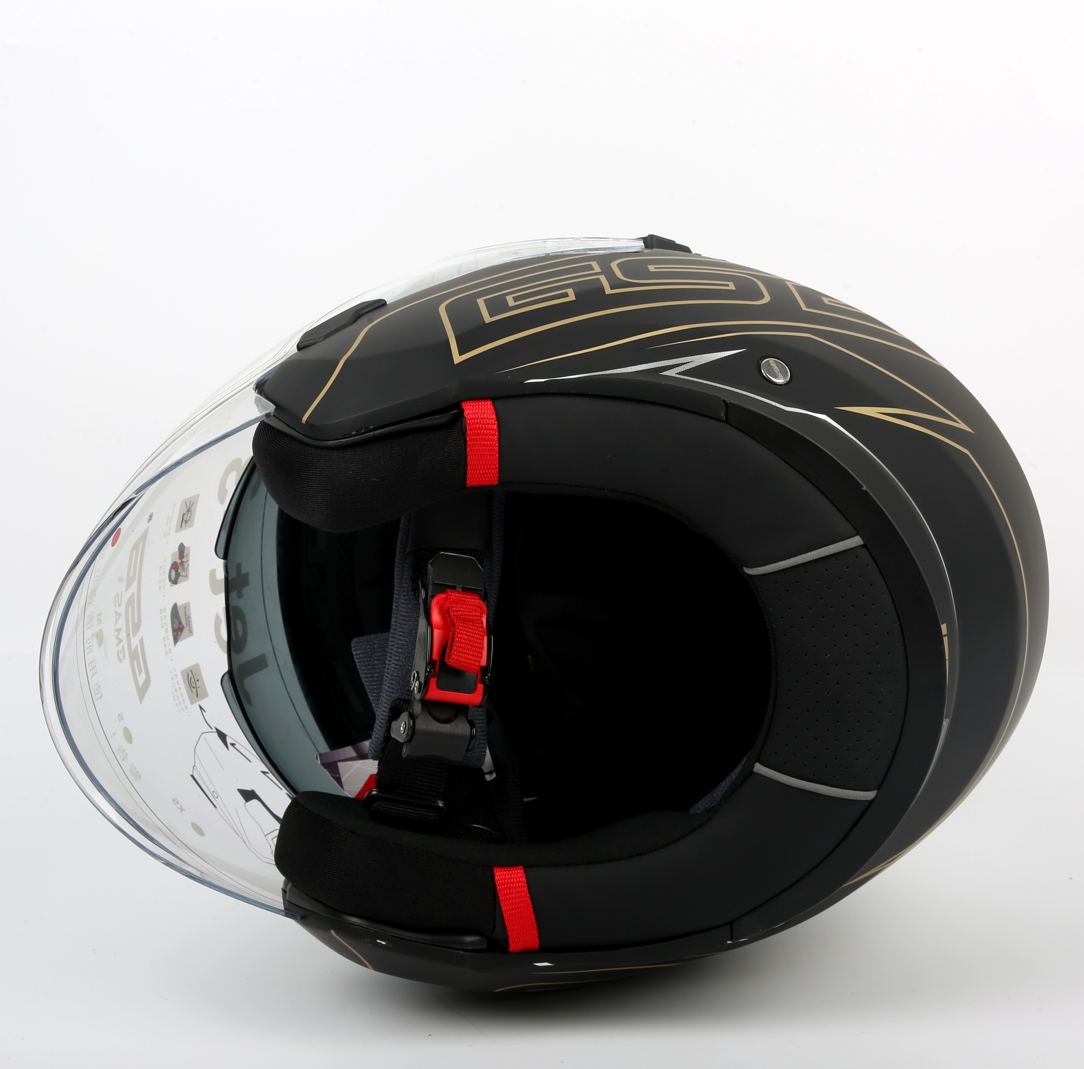 正品GSB半盔JET3摩托车四季通用头盔双镜片3/4踏板机车男女安全帽详情图4