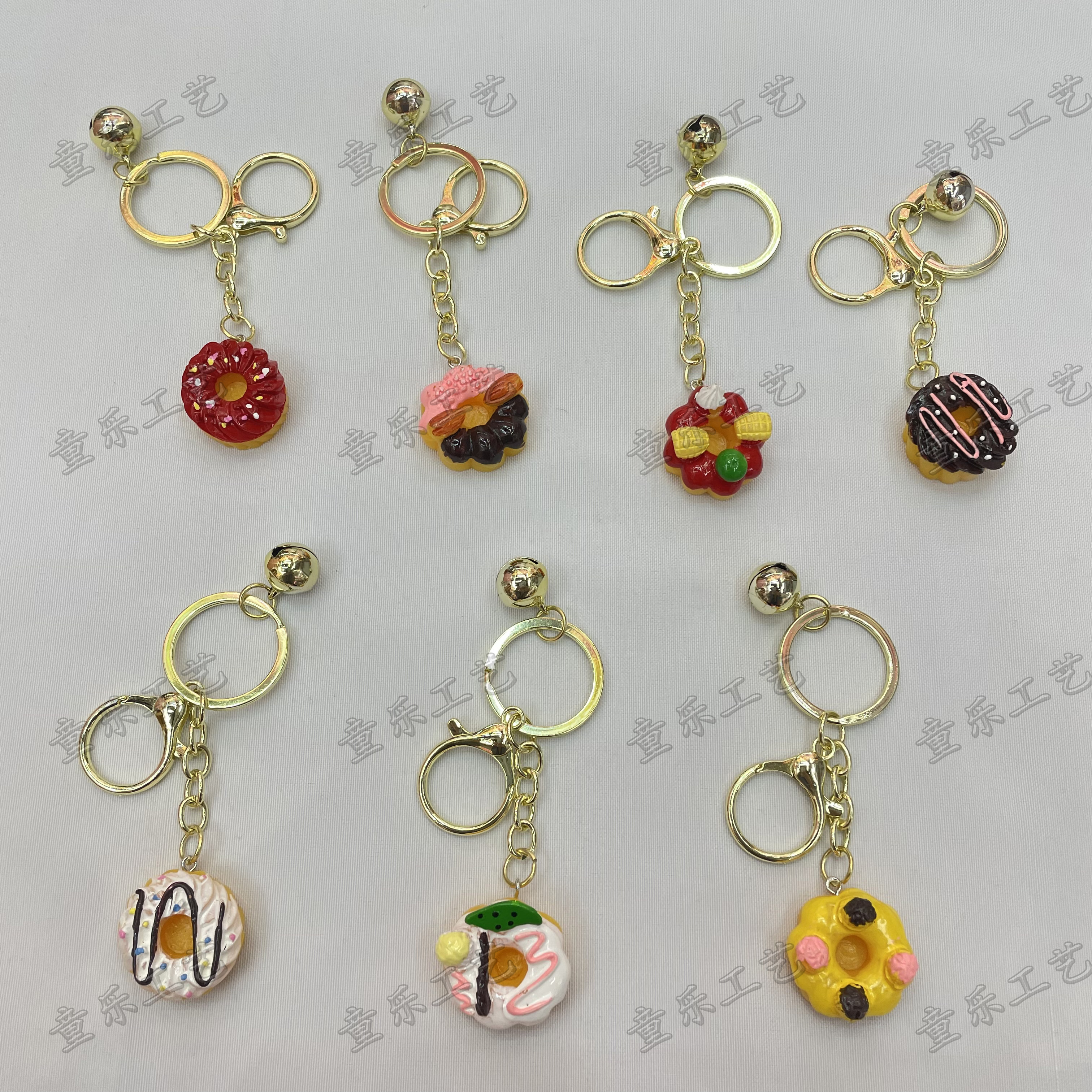 仿真甜甜圈钥匙扣创意仿真食物蛋糕甜品挂件
