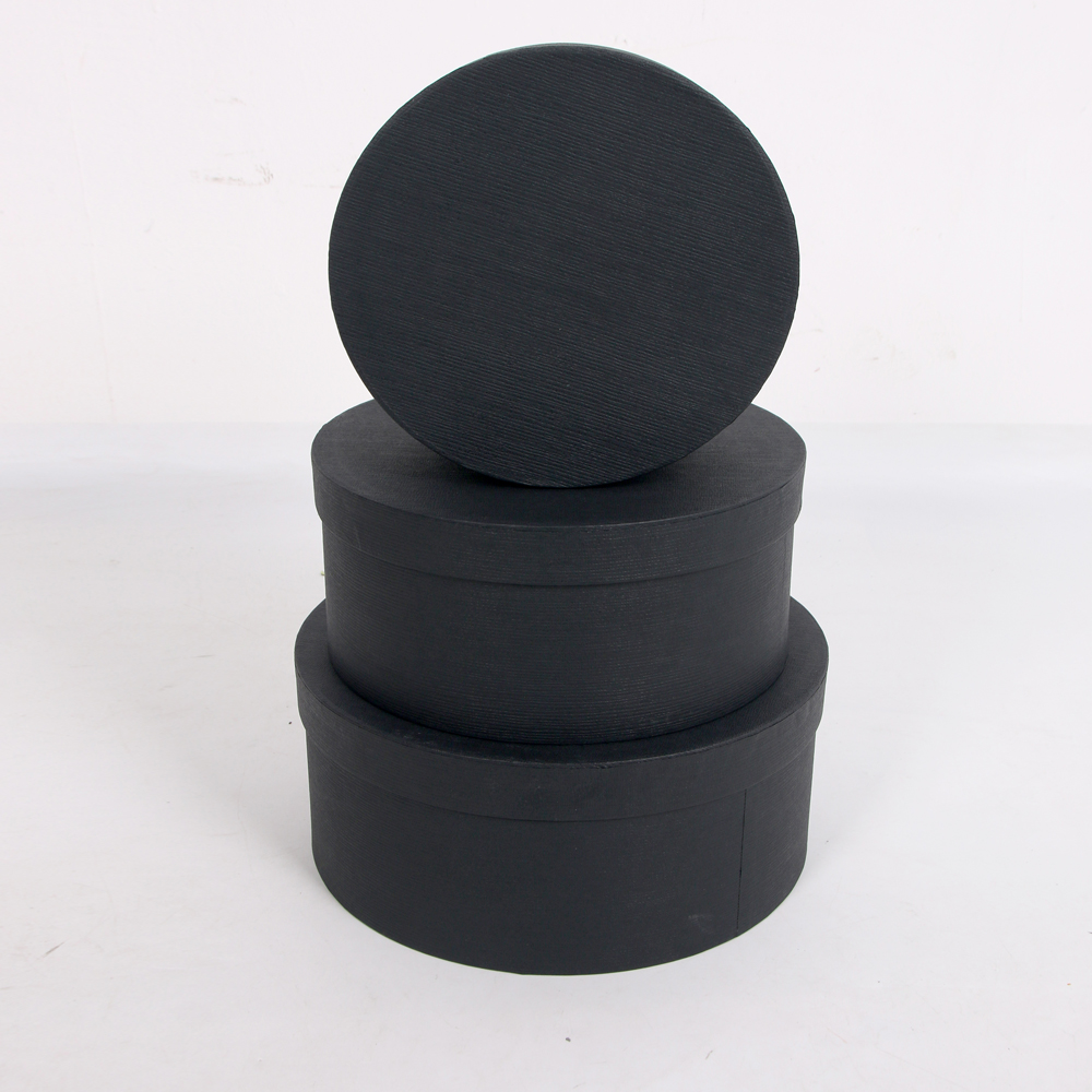 2245# Shihao Round Set of three luxurious and high-end special paper flower gift box, flower shop flower packaging box details Picture