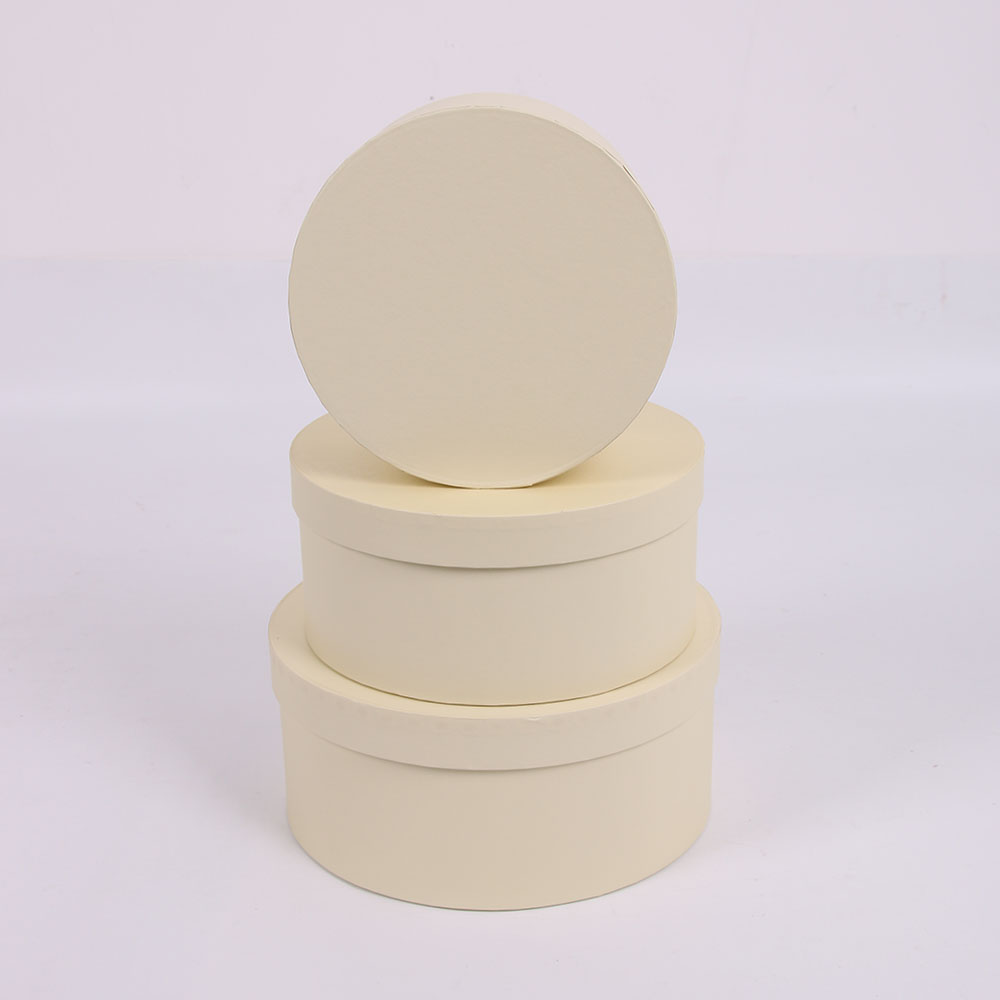 2245# Shihao Round Three-piece Set Flower Gift Box Factory direct sales Flower packaging box, flower arrangement box, flower bucket, bouquet, flower shop flower box details Picture