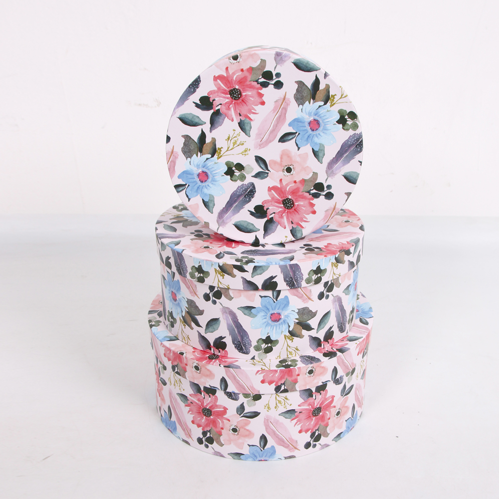 2245# 仕豪厂家圆形圆筒婚庆回礼礼盒喜糖包装盒生日花艺礼品圆盒