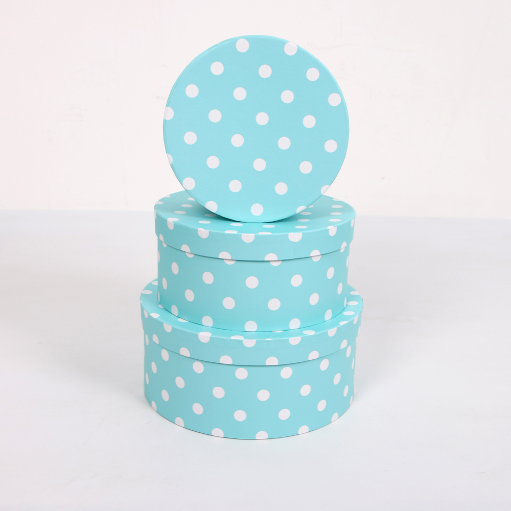 2245# Shihao Round Three-piece Set Flower Gift Box Factory direct sales Flower packaging box, flower arrangement box, flower bucket, bouquet, flower shop flower box Item Picture