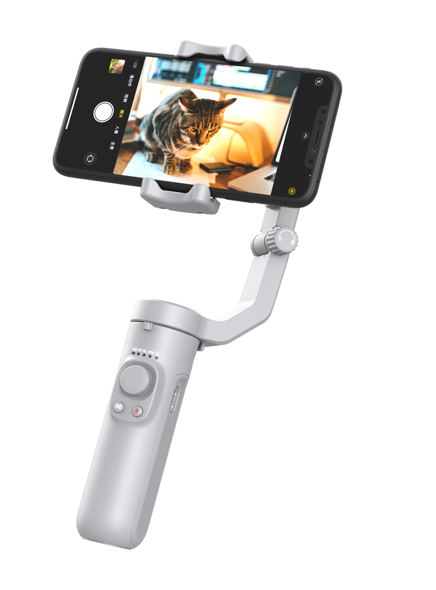 Handheld electric rotating selfie stick