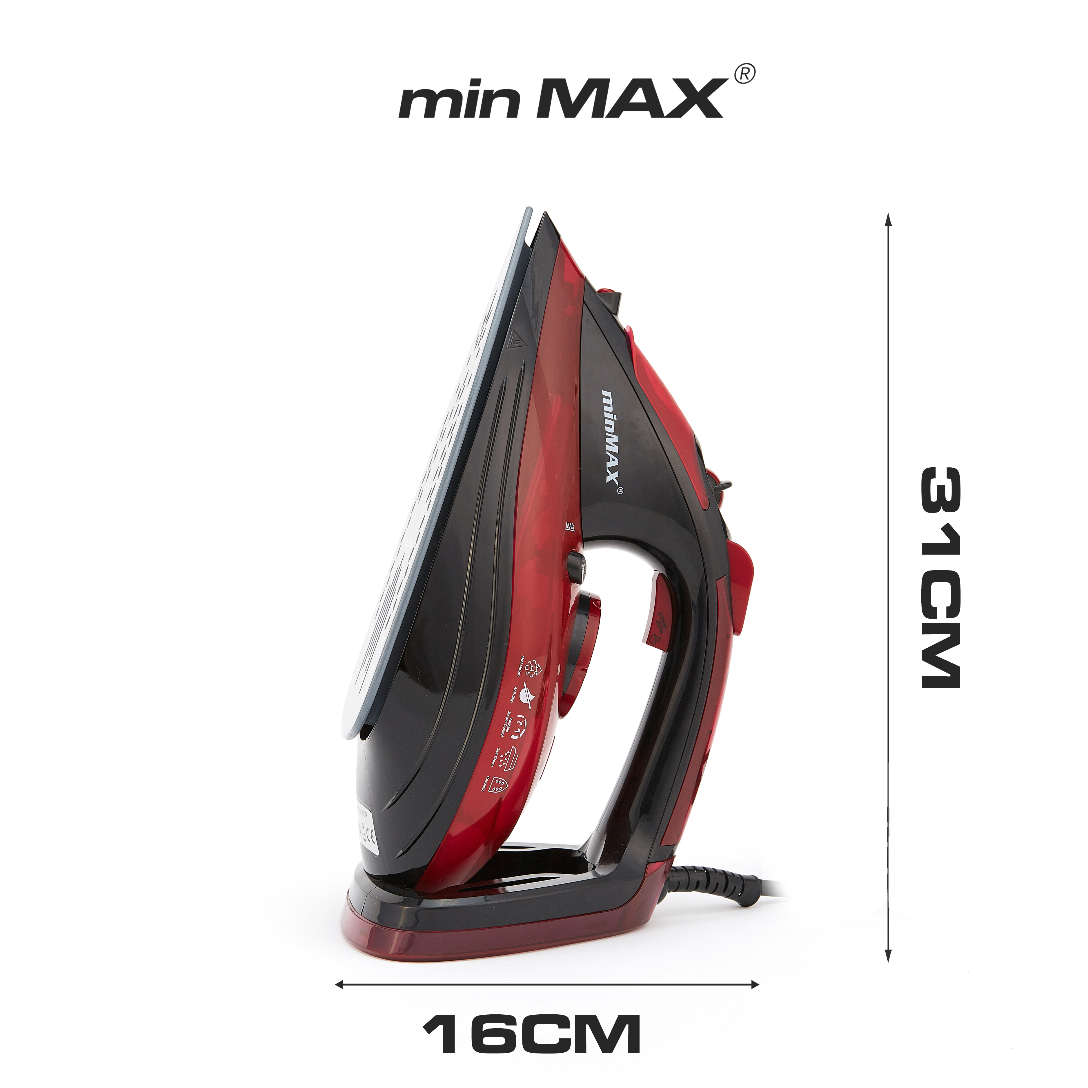 min MAX Electric Iron MNI-8801 Household Steam Handheld Large iron Household Powerful Steam 2400W hanging iron details Picture