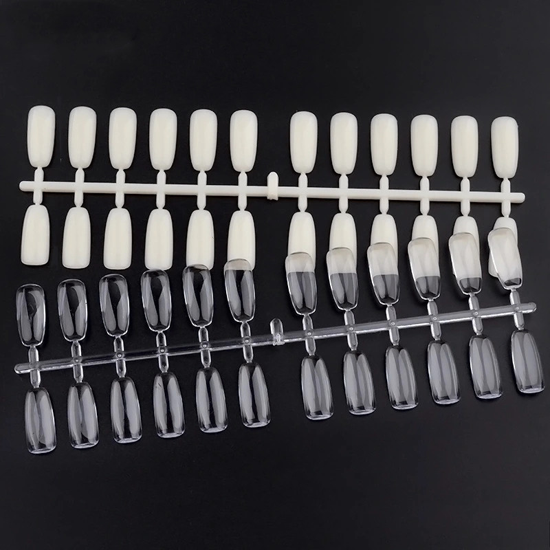 Cross-border nail art color card display nail piece sample flat bottom color card round head flat bottom nail piece 120 pieces set shanilak
