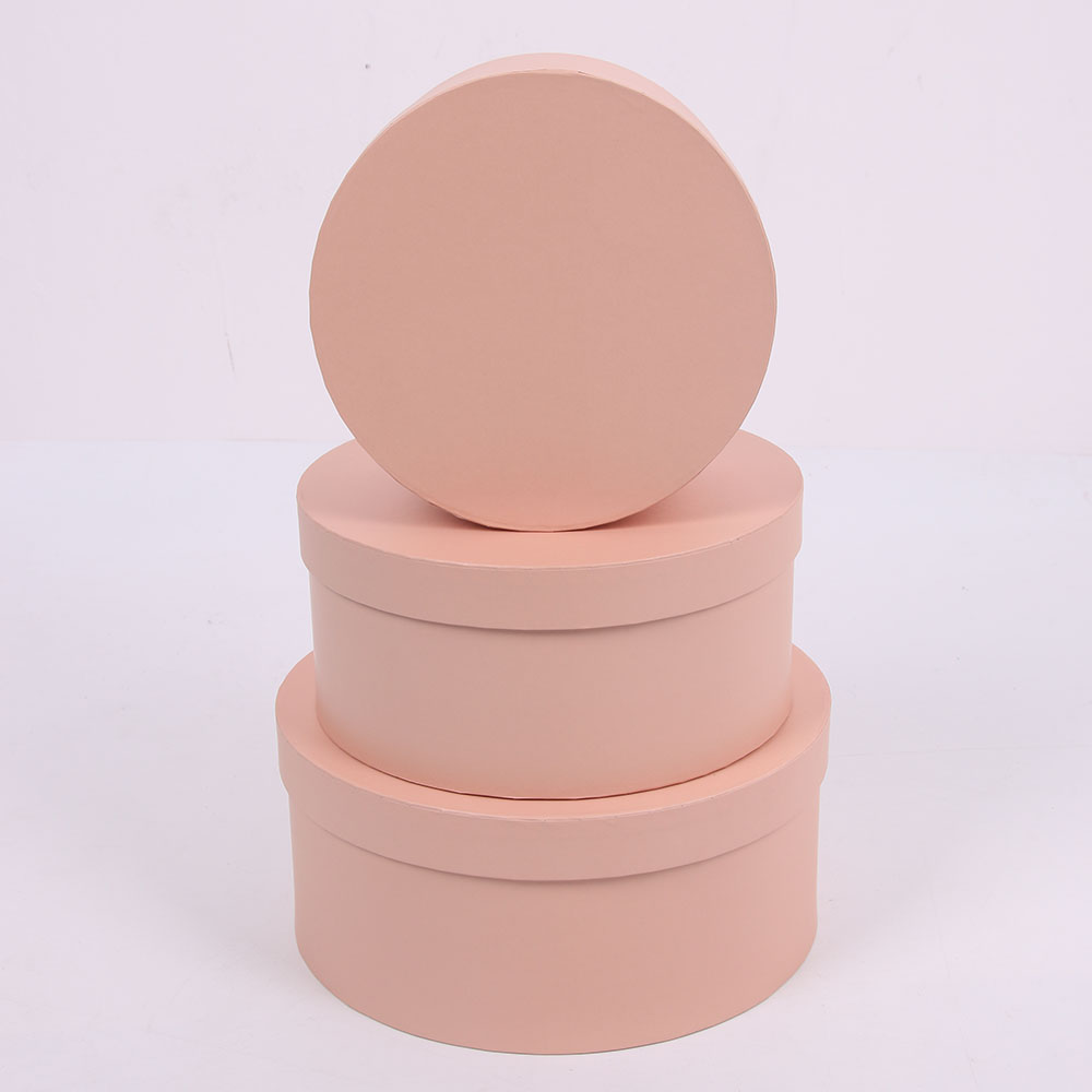 2245# Shihao Round Three-piece Set Flower Gift Box Factory direct sales Flower packaging box, flower arrangement box, flower bucket, bouquet, flower shop flower box