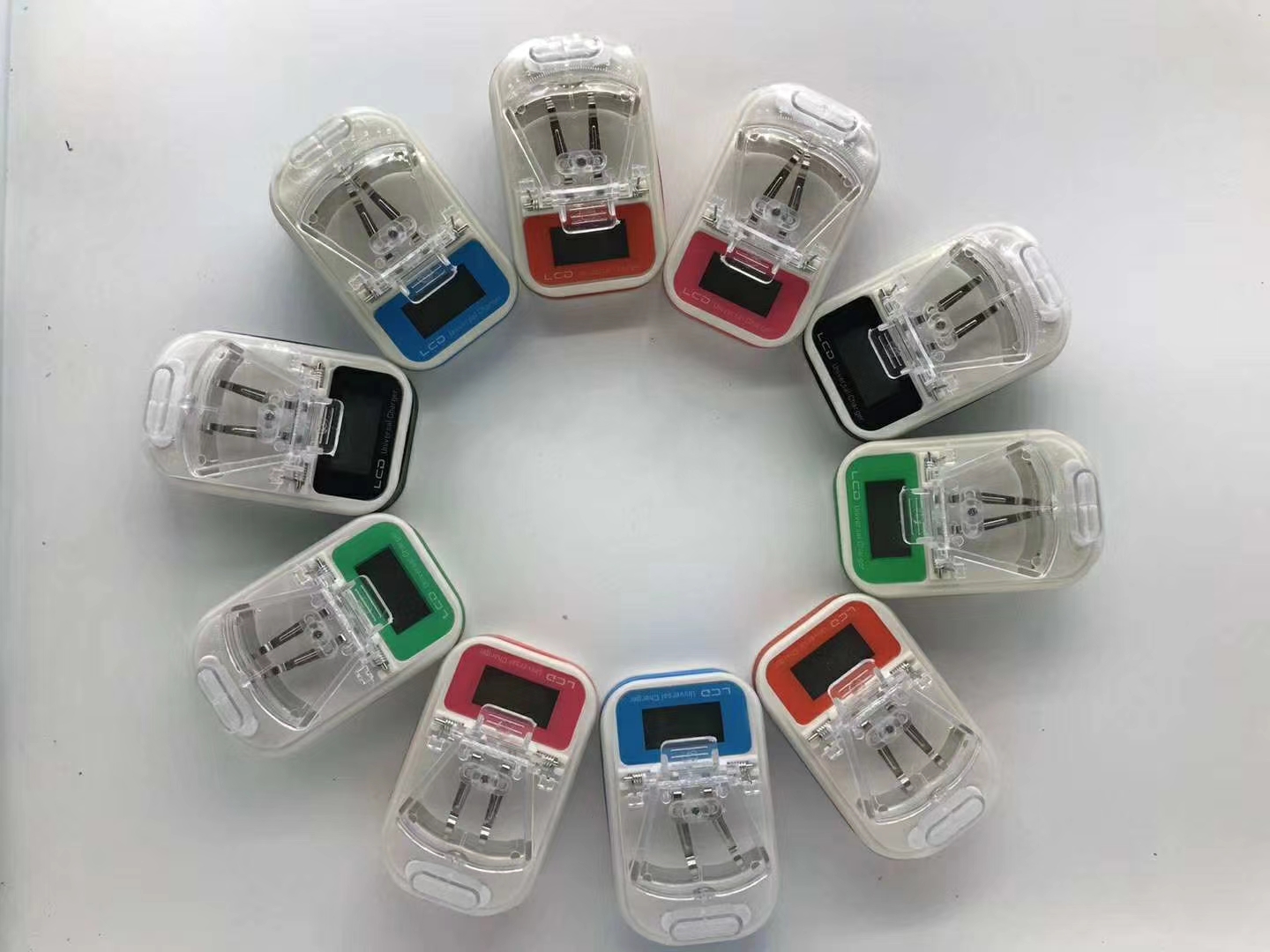 LCD平脚折叠美规欧规万能充老款手机电池充电器老人机游戏机相机收音机小家电器CCD3.7v电池老款外置聚合物电池充电