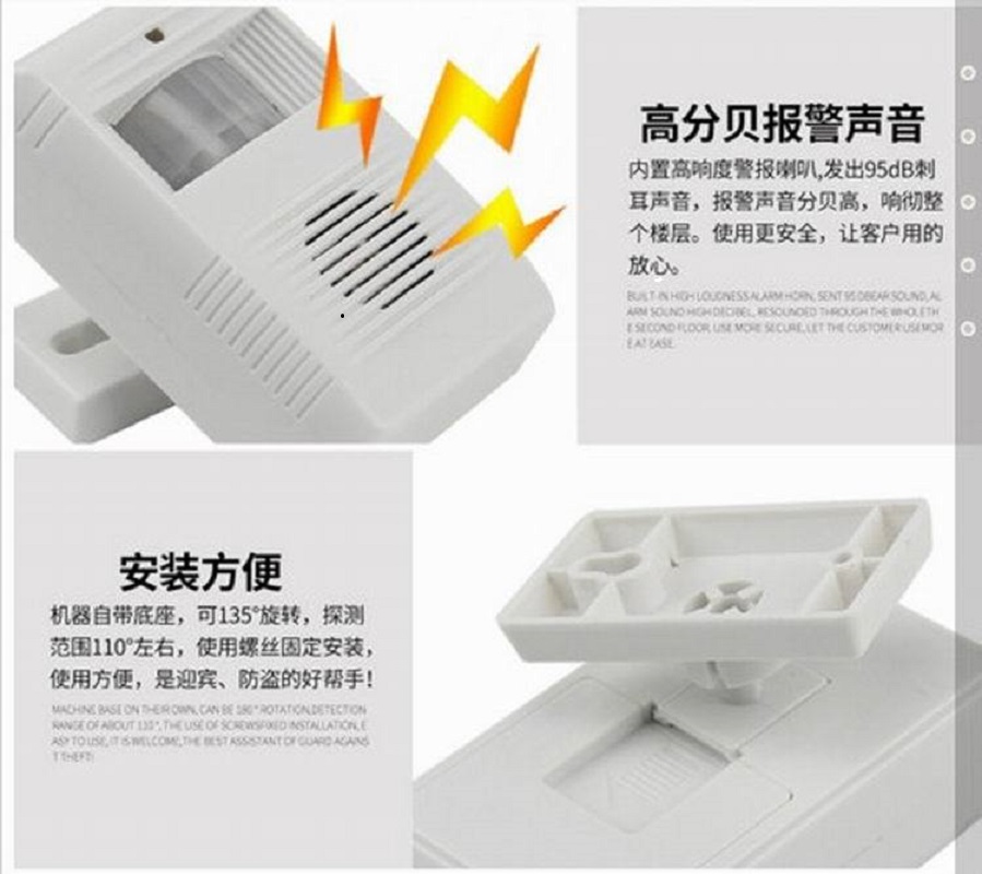 Infrared welcome device, infrared doorbell, sensor doorbell, welcome, alarm, doorbell in one, with excellent effect Application Scenario