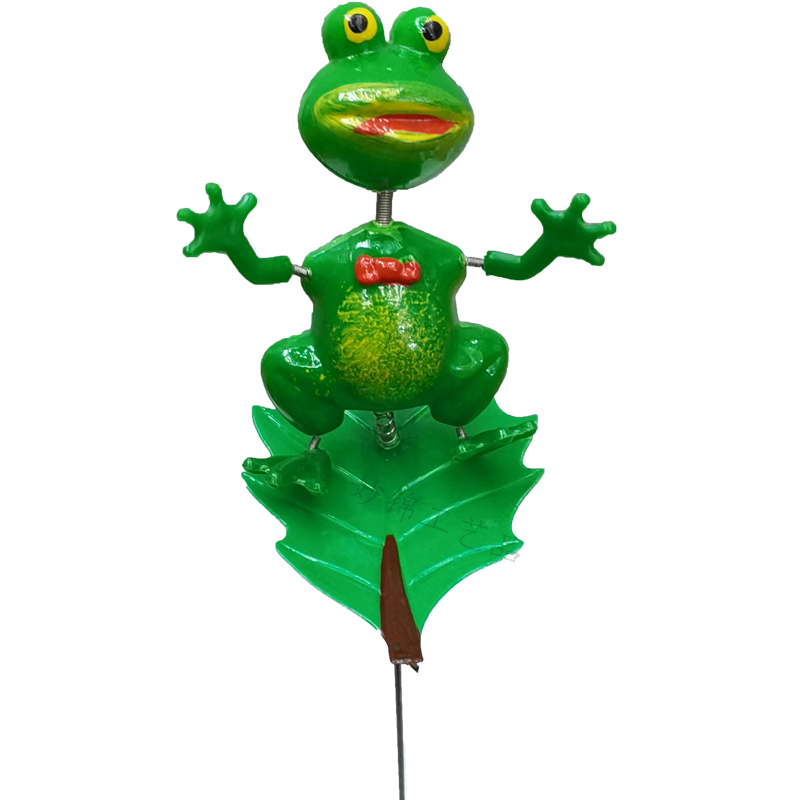 Rural and pastoral leaves, frog flower arrangements, garden decorations, ground arrangements, courtyard decorations, decorative handicrafts Specification image