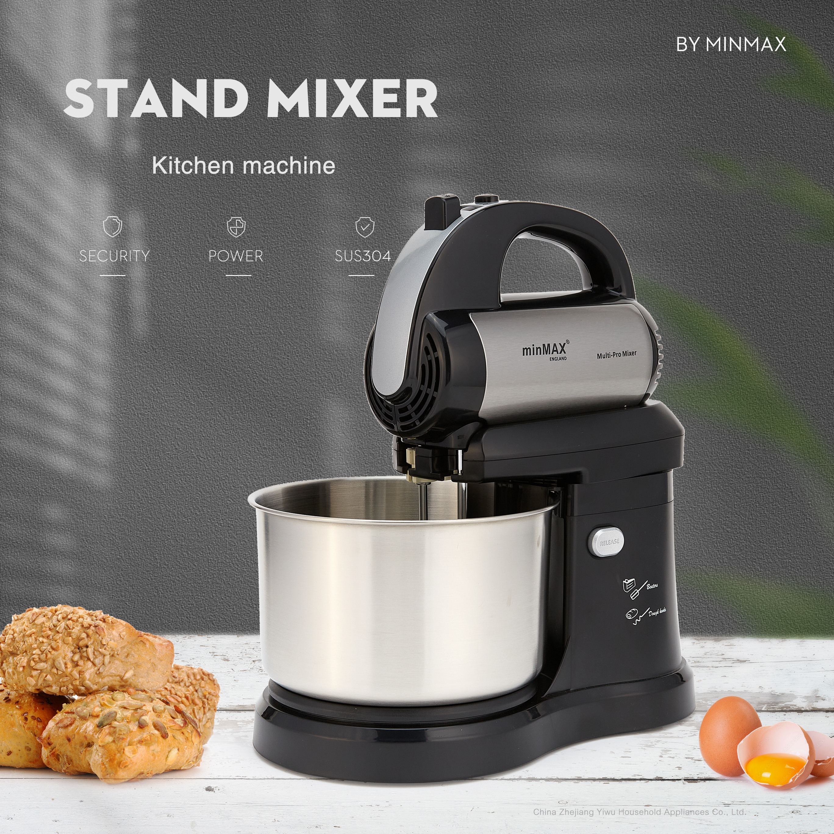 New desktop egg beater, household kneading machine, cream whipping, baking, stirring and egg beater 9517