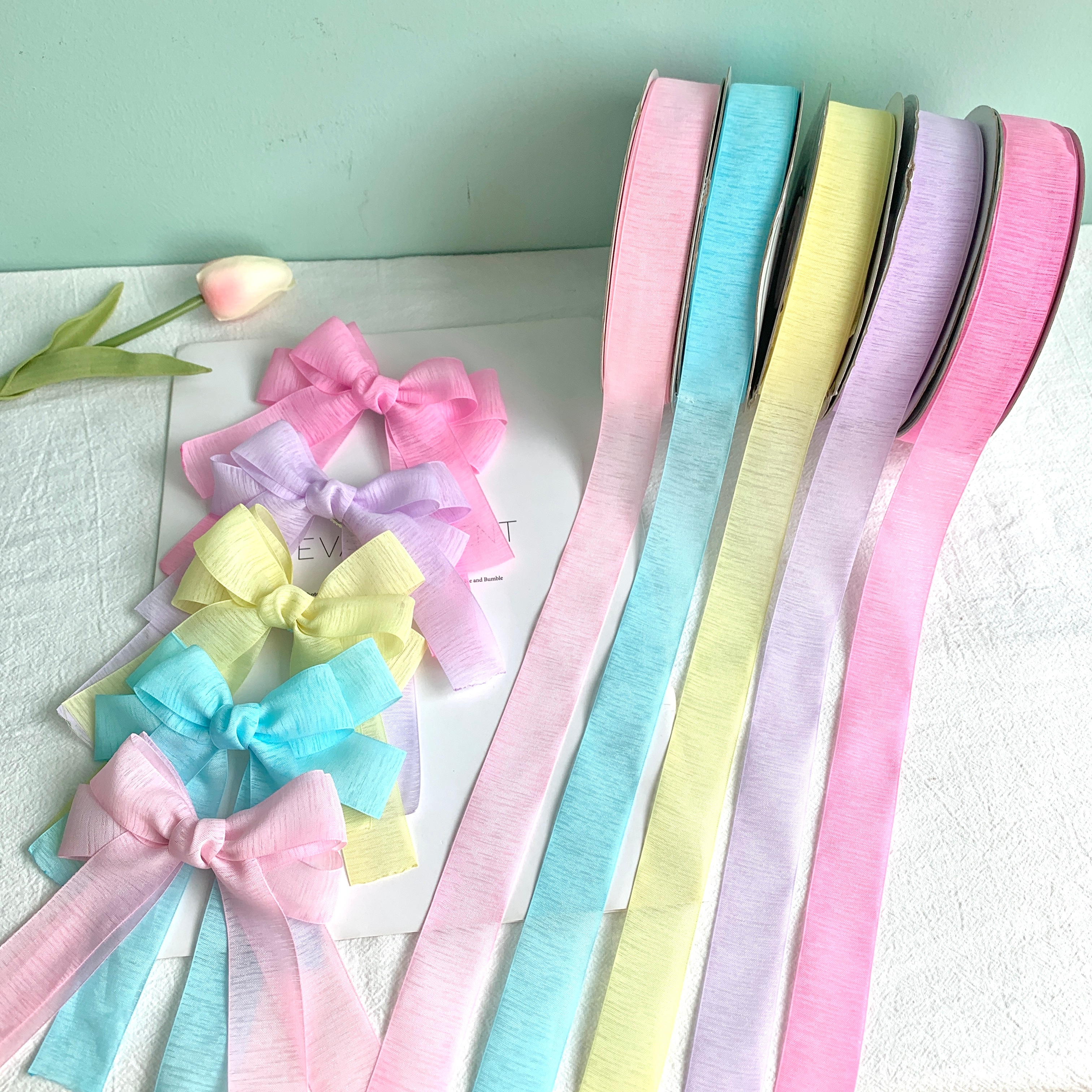 "Jianjian Classic fine horizontal stripe flower gift box packaging accessories Fashionable clothing accessories. details Picture