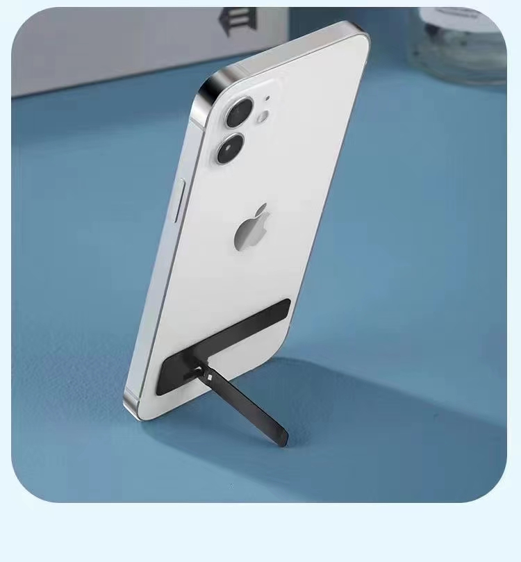 New creative folding stand with an invisible metal ultra-thin back sticker for mobile phones and tablets