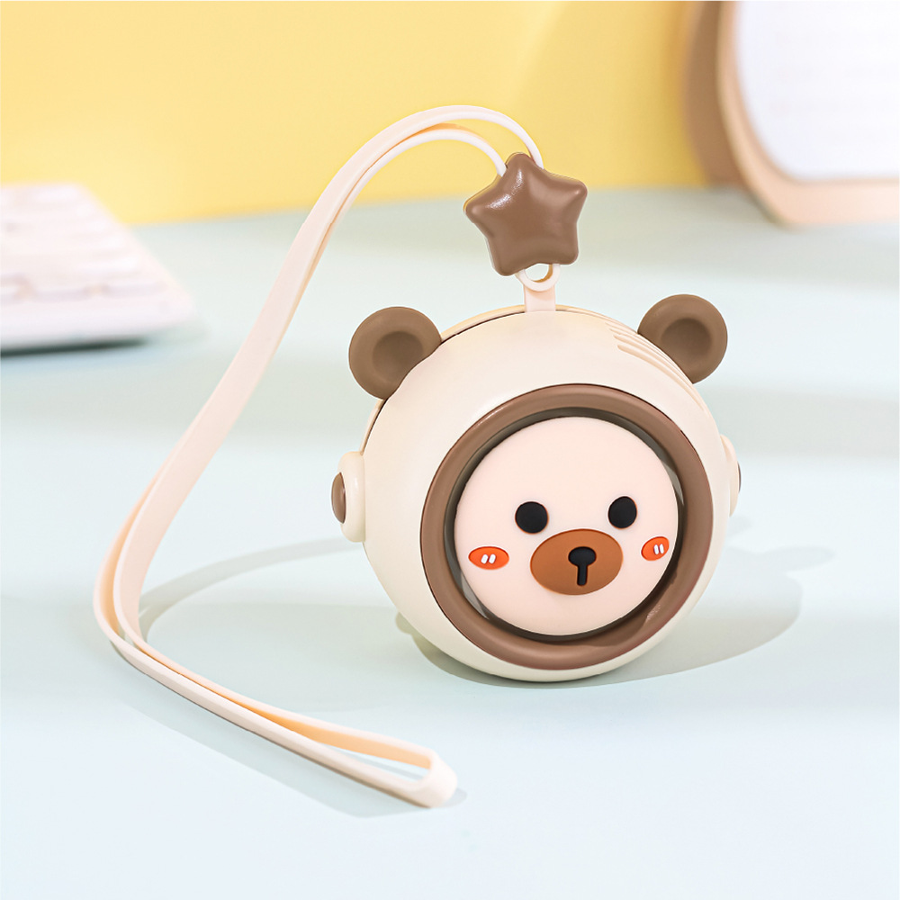 Lazy person's neck-hanging fan export