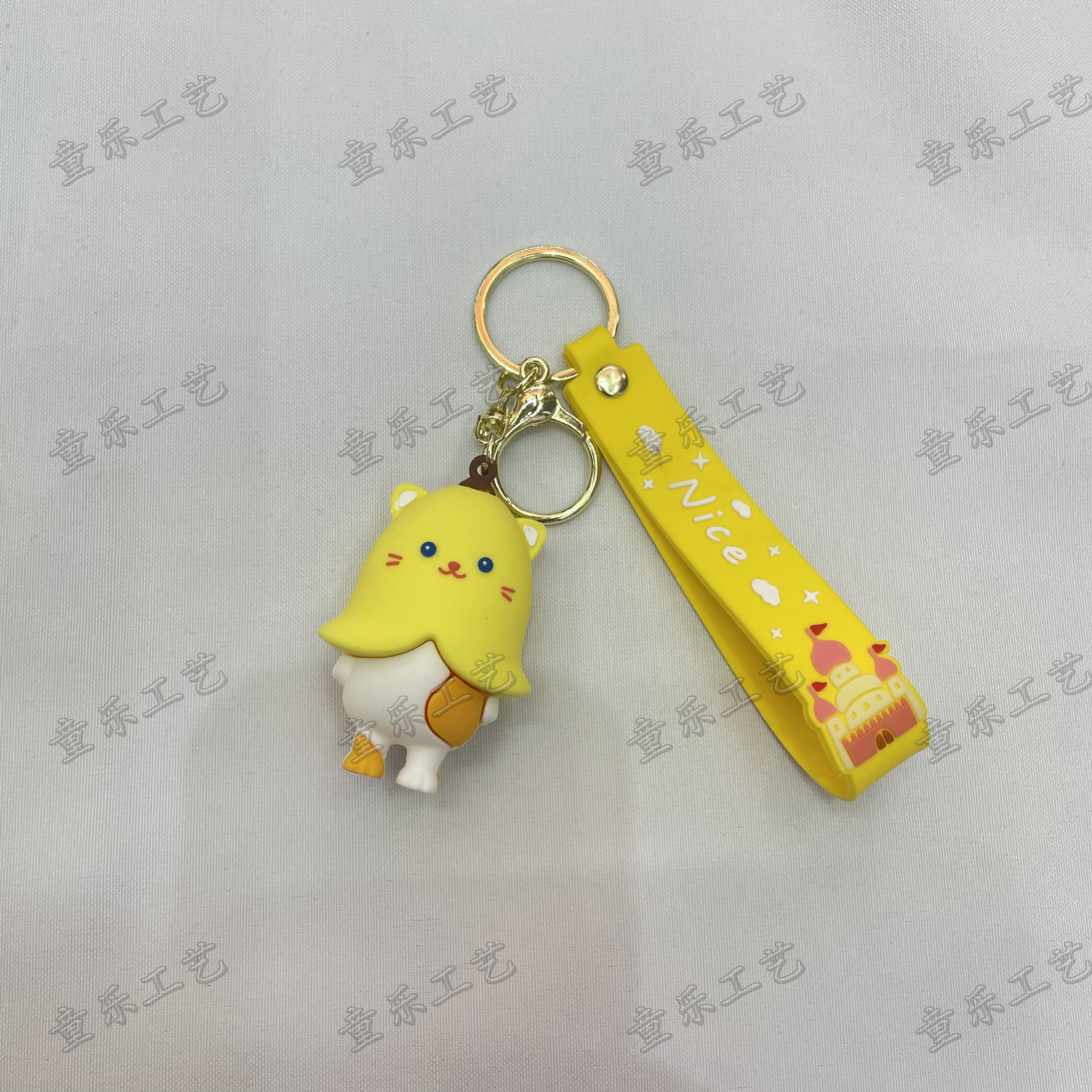 Cartoon keychains, cute and creative keychains by the Internet celebrity Wuwanmao, car bag pendants, and mobile phone pendants Specification image
