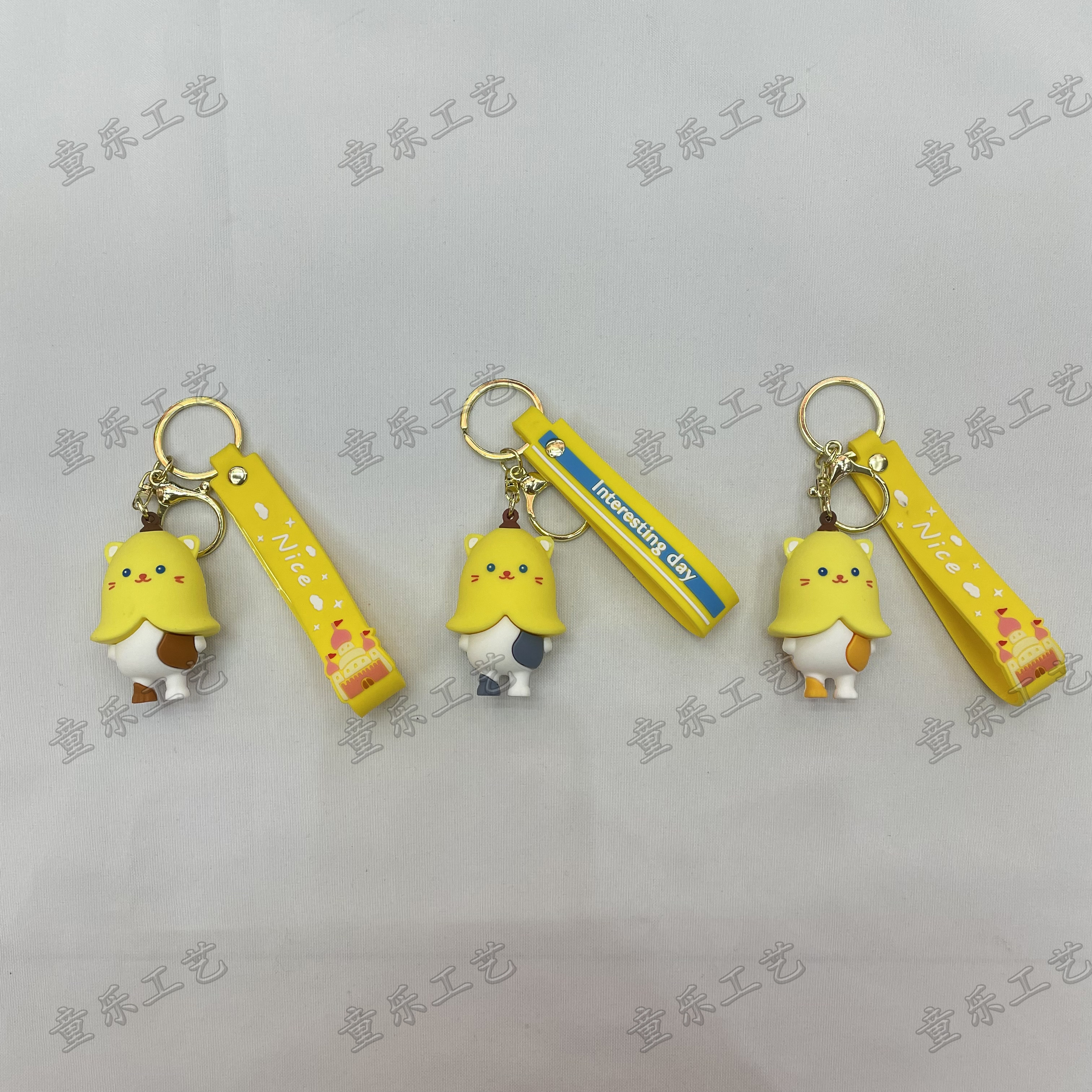 Cartoon keychains, cute and creative keychains by the Internet celebrity Wuwanmao, car bag pendants, and mobile phone pendants details Picture
