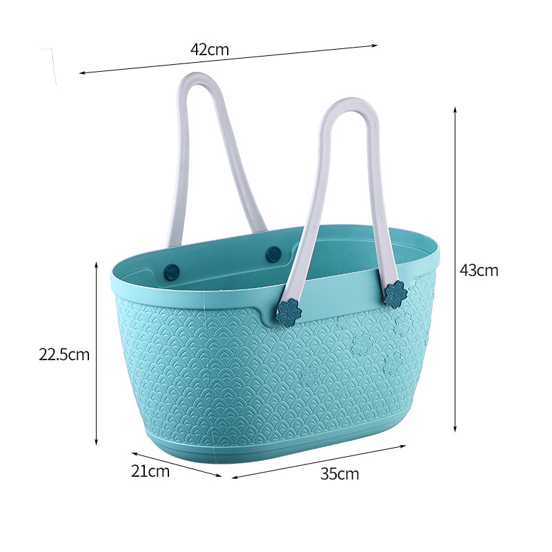 Plastic hand-held vegetable basket details Picture