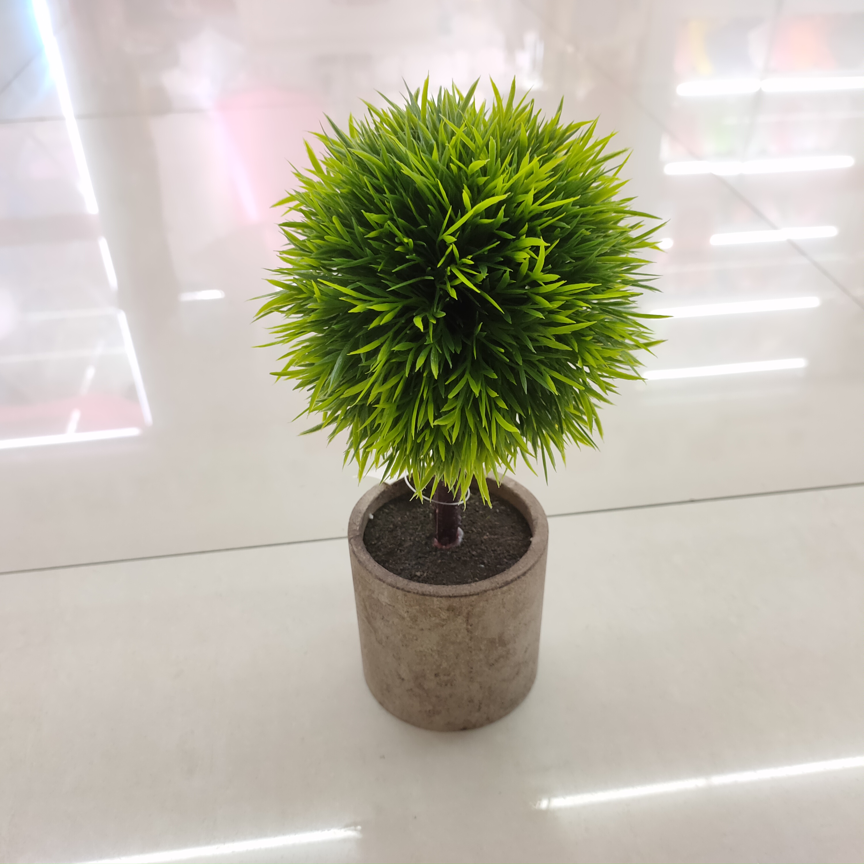 新款仿真花纸浆盆圆球绿植盆景装饰客厅卧室餐厅摆件
