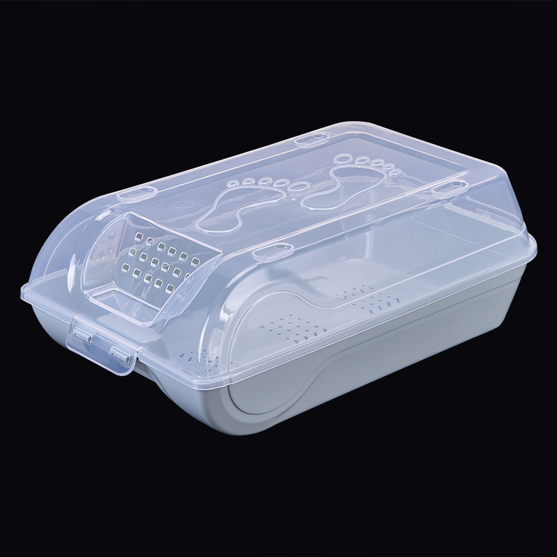 Household plastic transparent shoe box details Picture