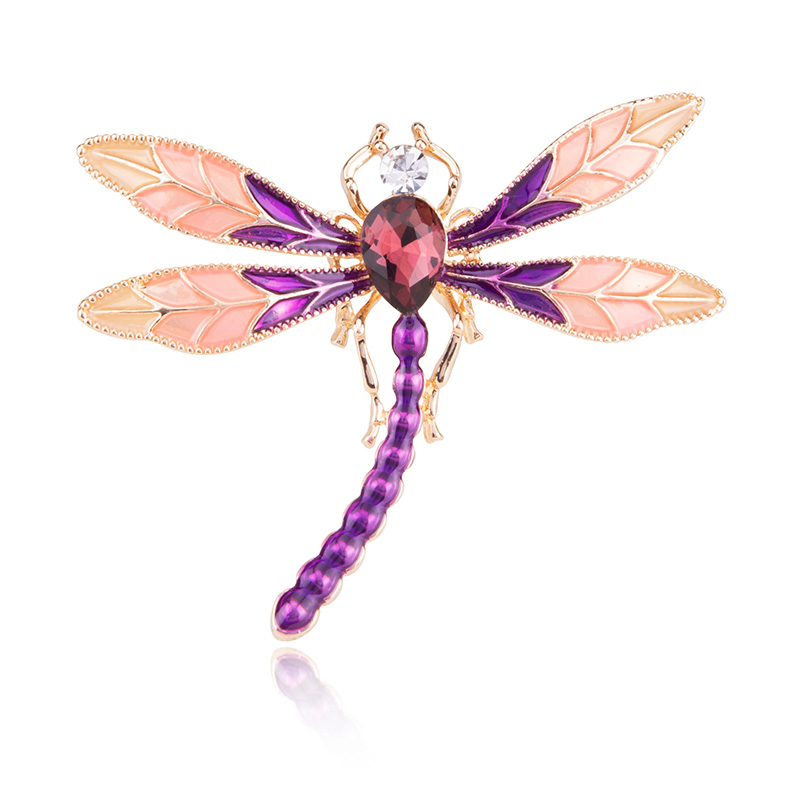 Factory direct sales, popular high-end new brooches for foreign trade, paired with "Drip Dragonfly" creative European and American luxurious high-end pearl pins, pearl coats, corsages, mom gifts Item Picture