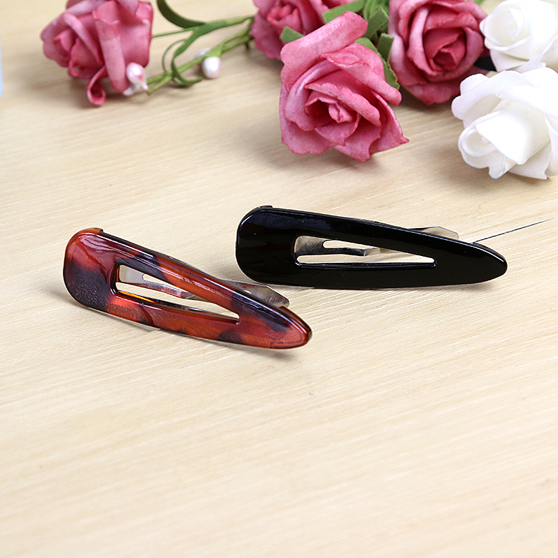 厂家直销头饰发饰经典百搭亚克力跳板夹BB夹刘海夹边夹发夹水滴夹图
