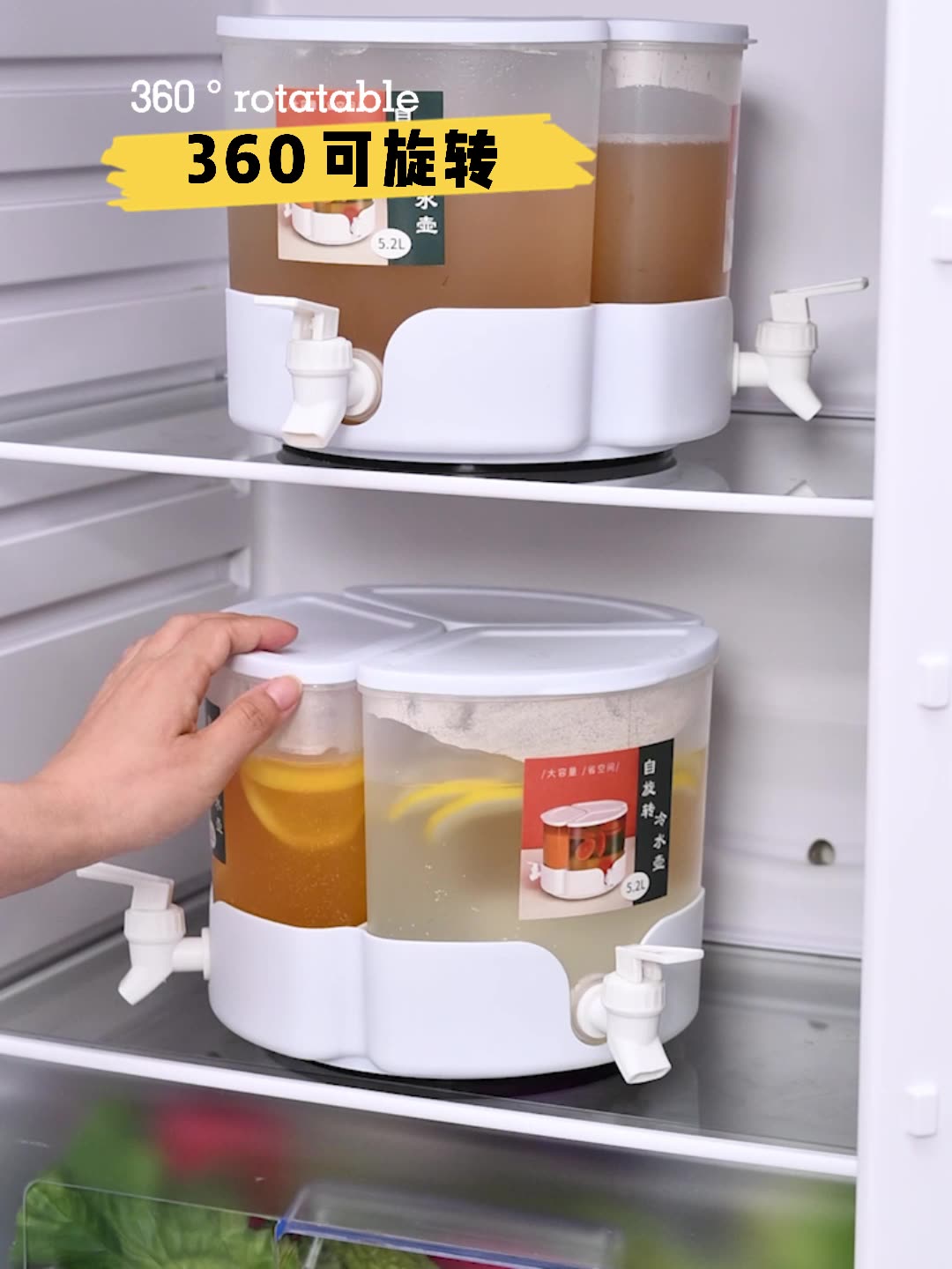 Three-compartment cold water bucket for export details Picture
