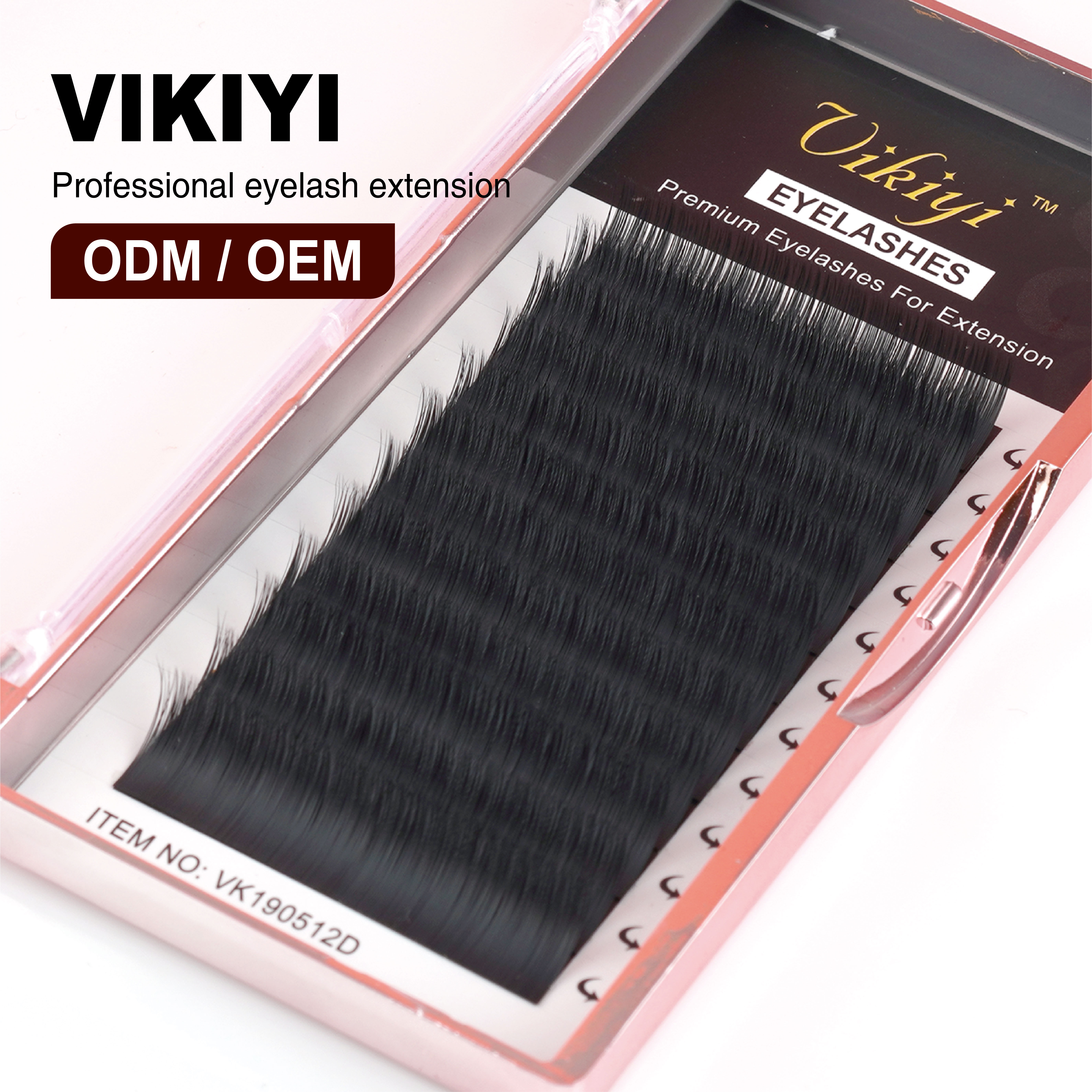 薇祈美睫密排单根嫁接圆毛种植睫毛自然舒适手工嫁接假睫毛厂家直供