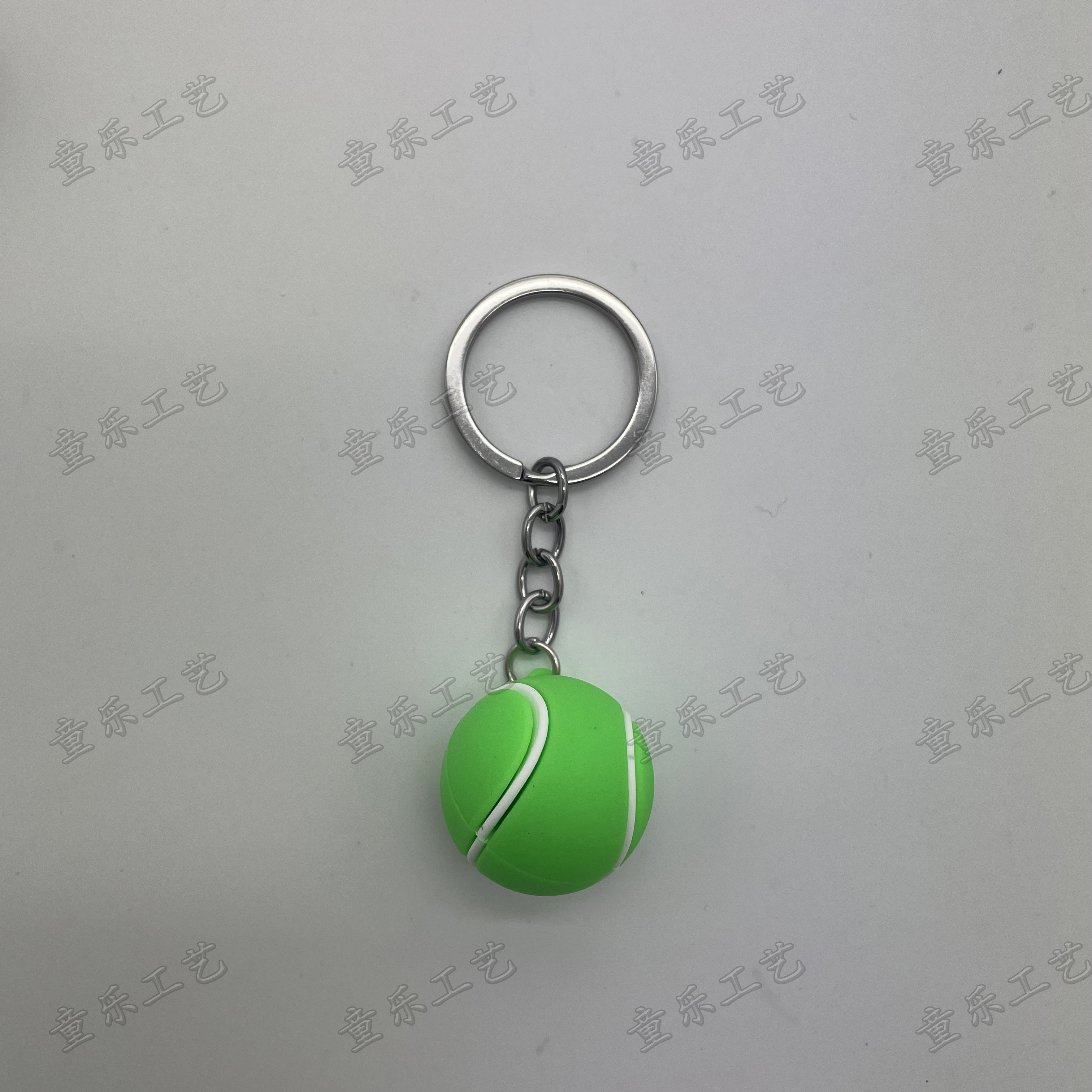 New mini soft rubber basketball keychain, realistic sports goods, rugby and tennis pendants, event gifts Specification image