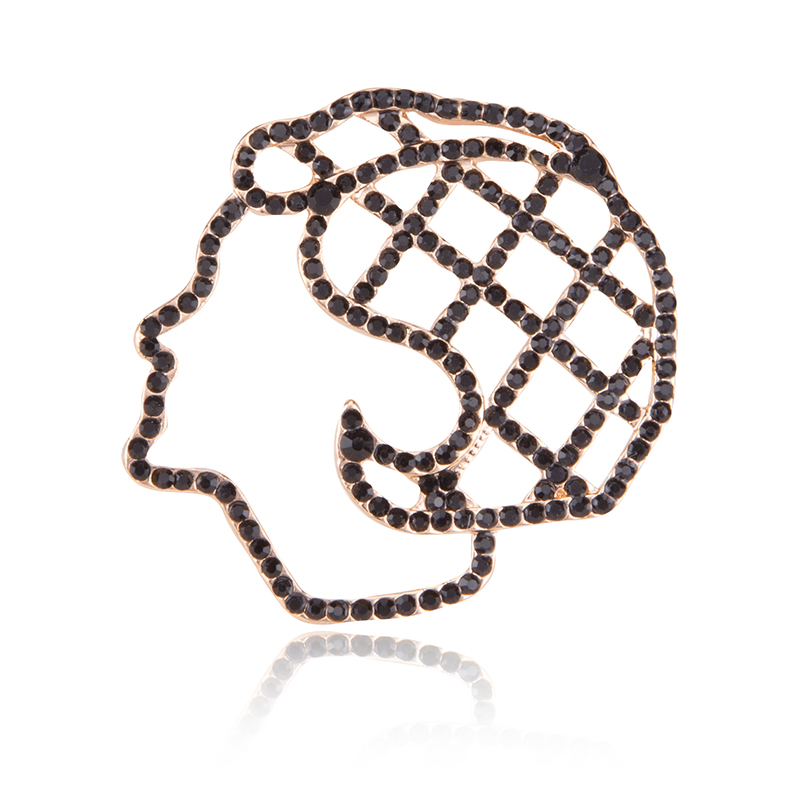 Factory direct sales for foreign trade, popular high-end new brooches with water diamond heads, creative European and American luxurious high-end pearl pins, pearl coats, corsages, mom gifts Item Picture