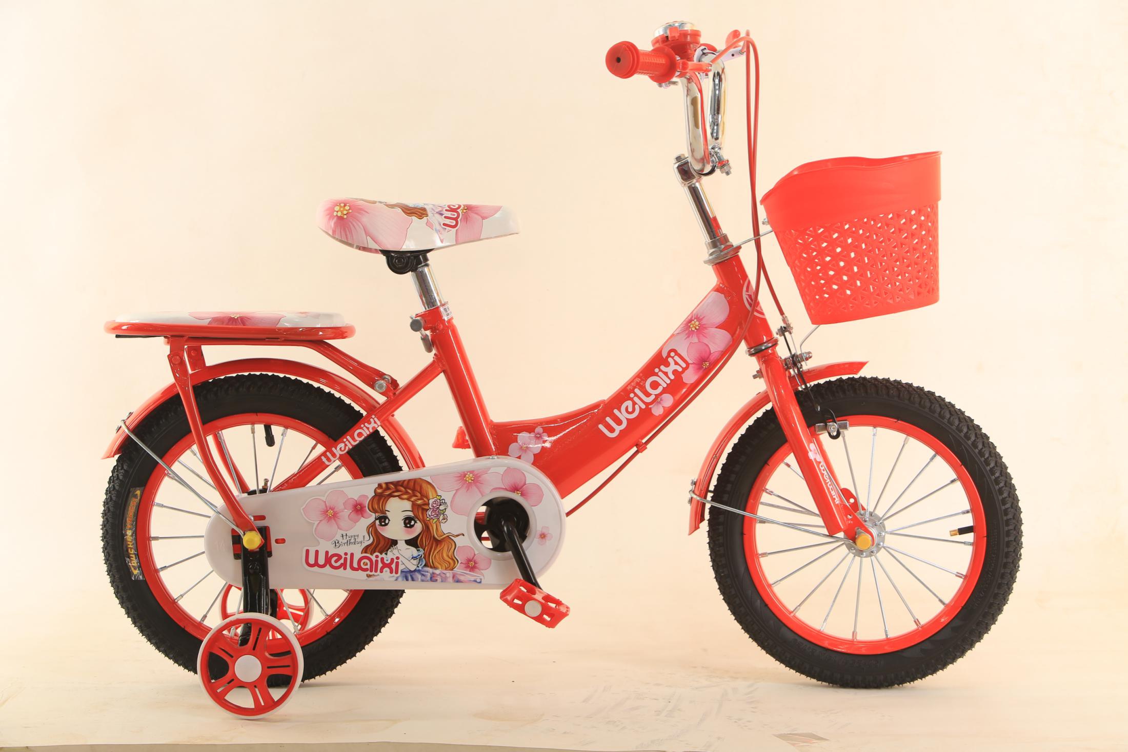 儿童自行车/自行车/童车白底实物图