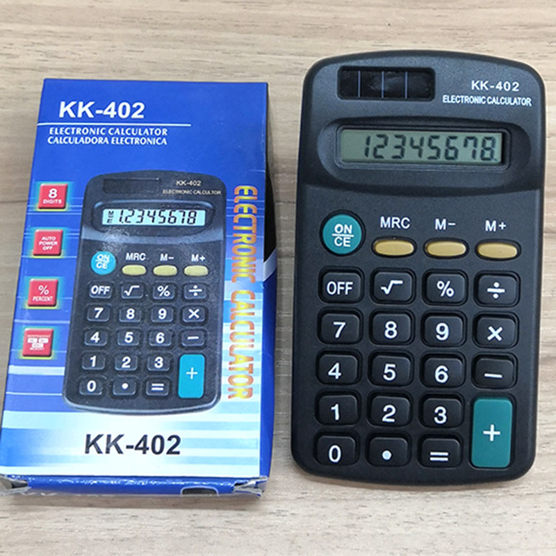 KK-402 Computer student calculator, small desktop foreign trade calculator, pocket fashionable and cute calculator Specification image