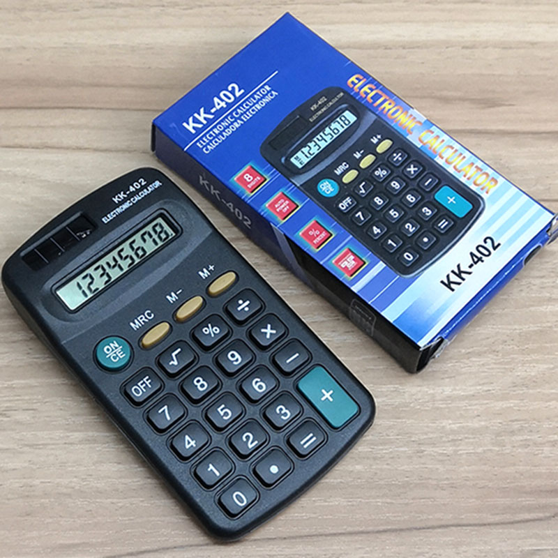 KK-402 Computer student calculator, small desktop foreign trade calculator, pocket fashionable and cute calculator Application Scenario