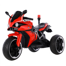 新款儿童电动摩托车大电瓶童车2-8岁灯光音乐电动车男女玩具车可坐人双电双驱博鸿电摩