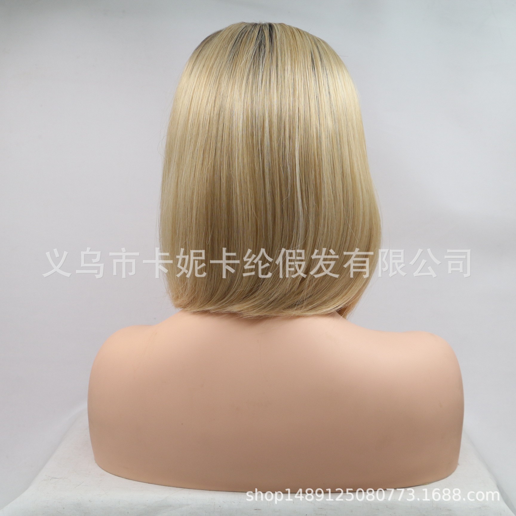 NEWLOOK short straight hair bobo gradient fashionable new lace wig from Europe and America Application Scenario