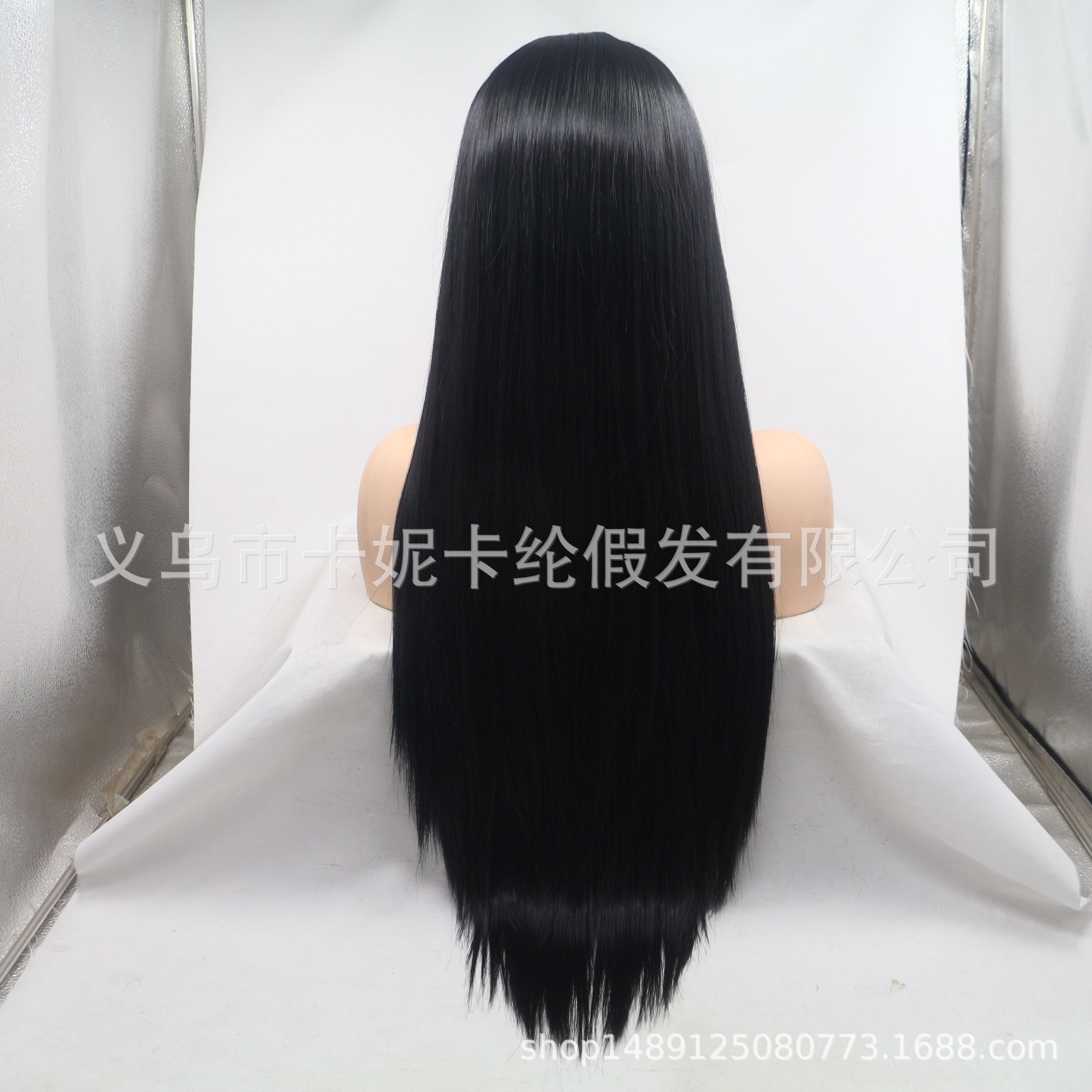 Creative new front lace synthetic fiber wigs are fashionable and fluffy new products details Picture