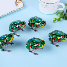 铁皮青蛙玩具复古儿童创意礼物发条上链跳跳蛙动物弹跳8090后怀旧