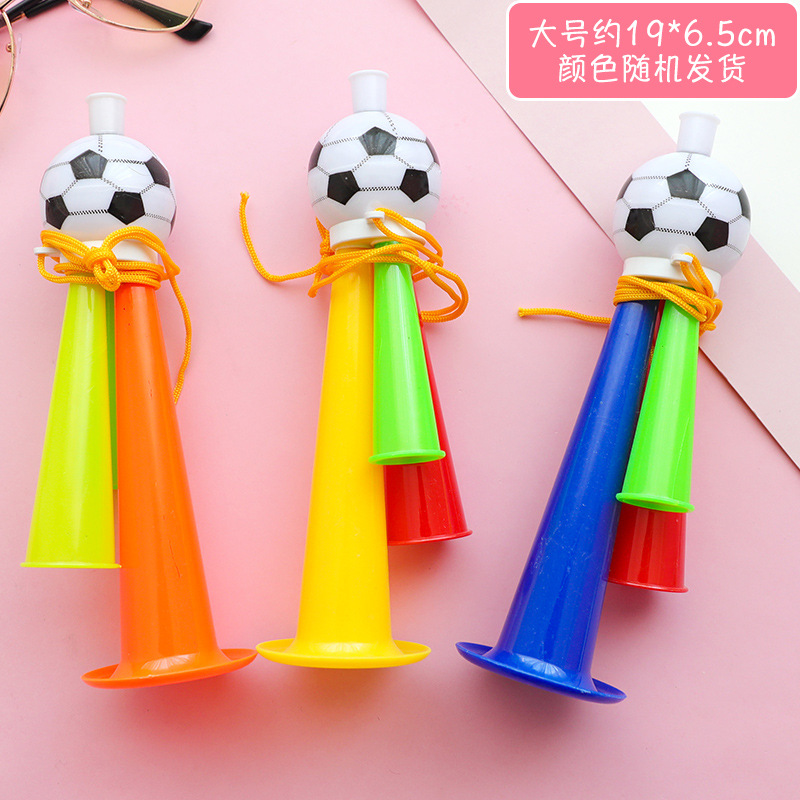The creative toy football horn for children, students and school sports meeting is a prop for cheering and creating an atmosphere on the field Application Scenario