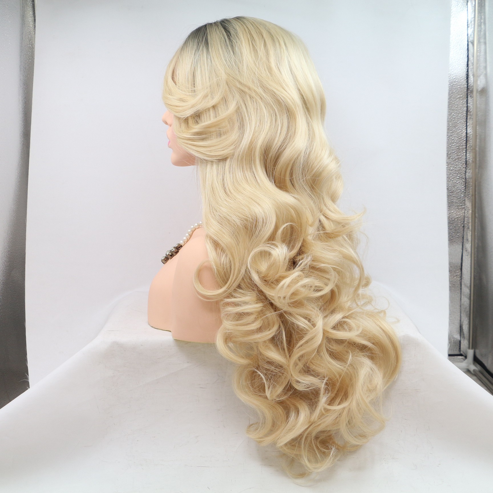 NEWLOOK front lace wig, synthetic fiber wig, high-temperature silk factory, large quantity, favorable price, in stock Specification image
