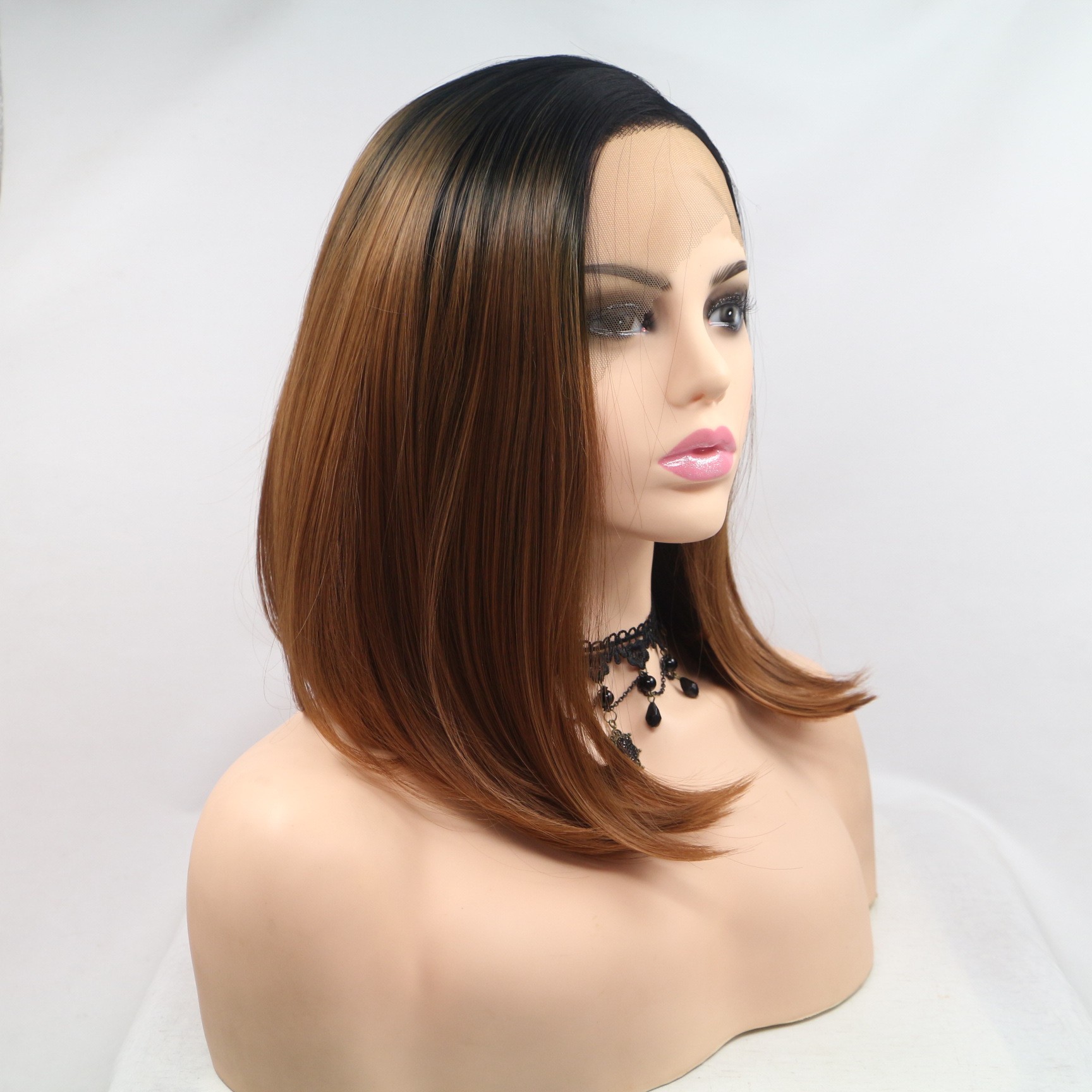NEW LOOK foreign trade chemical fiber wigs, women's short hair covers, European and American animation consignment supply, consignment delivery, in stock details Picture
